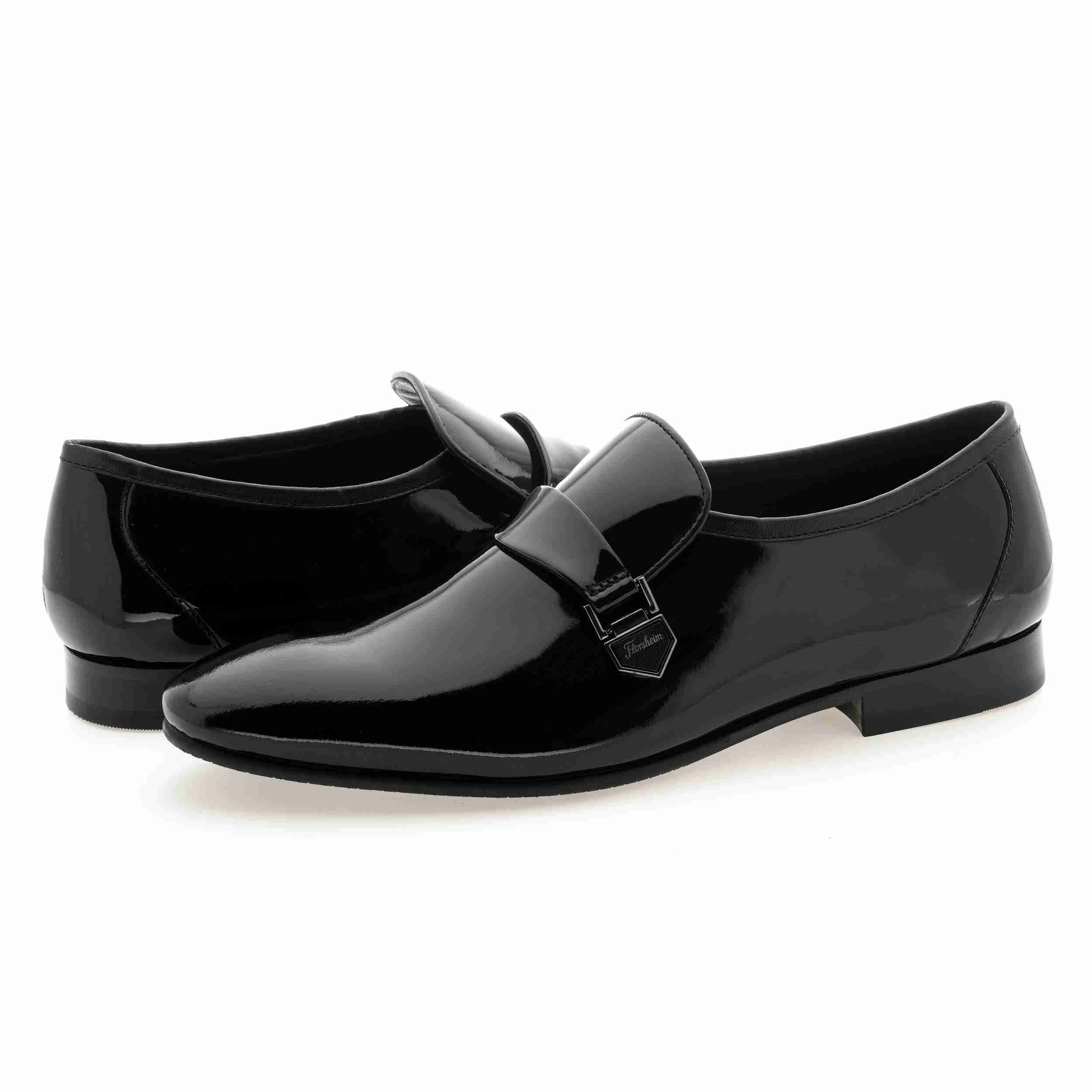 The Moss Black Men Patent Slip-On Florsheim