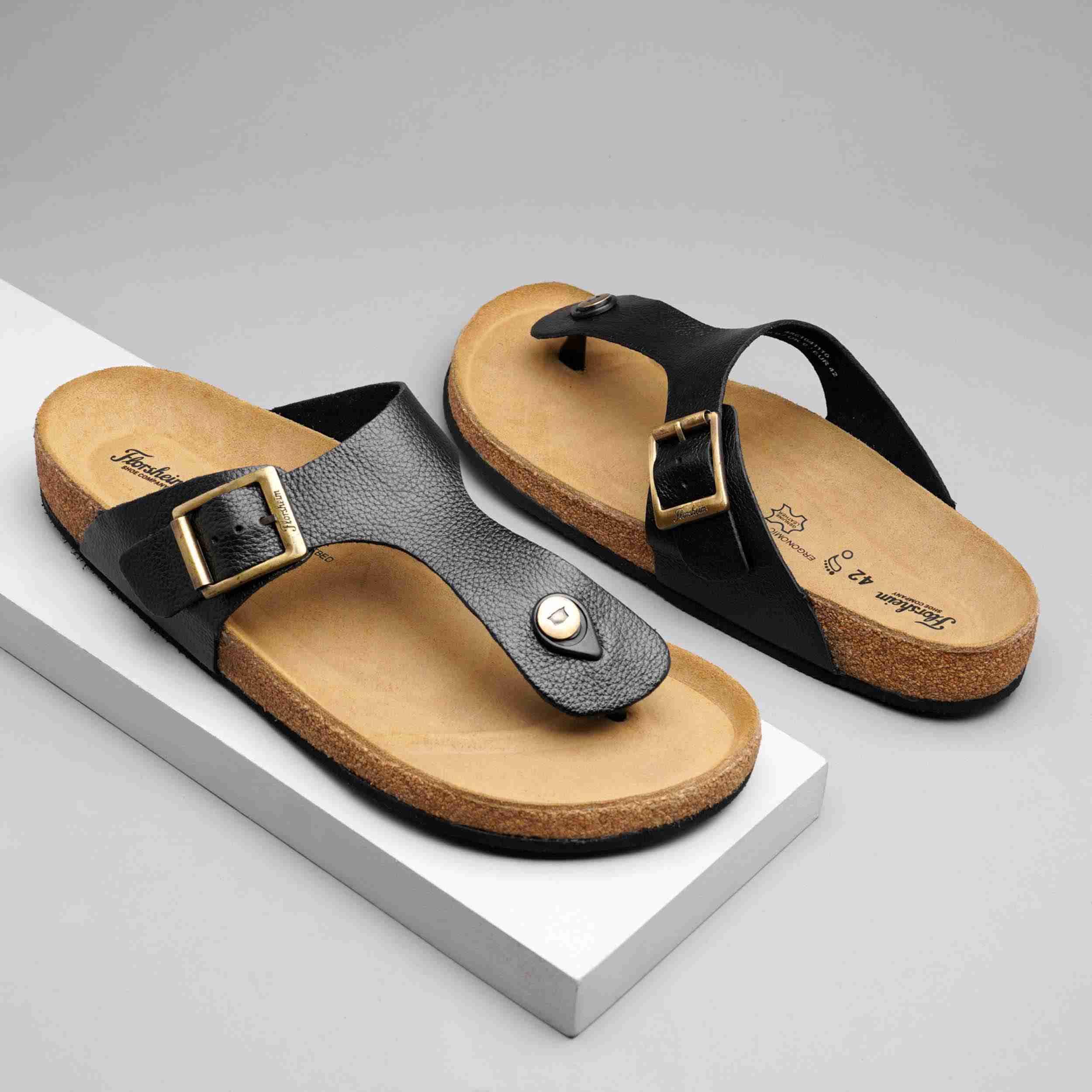 The Devo Black Men Sandals Florsheim