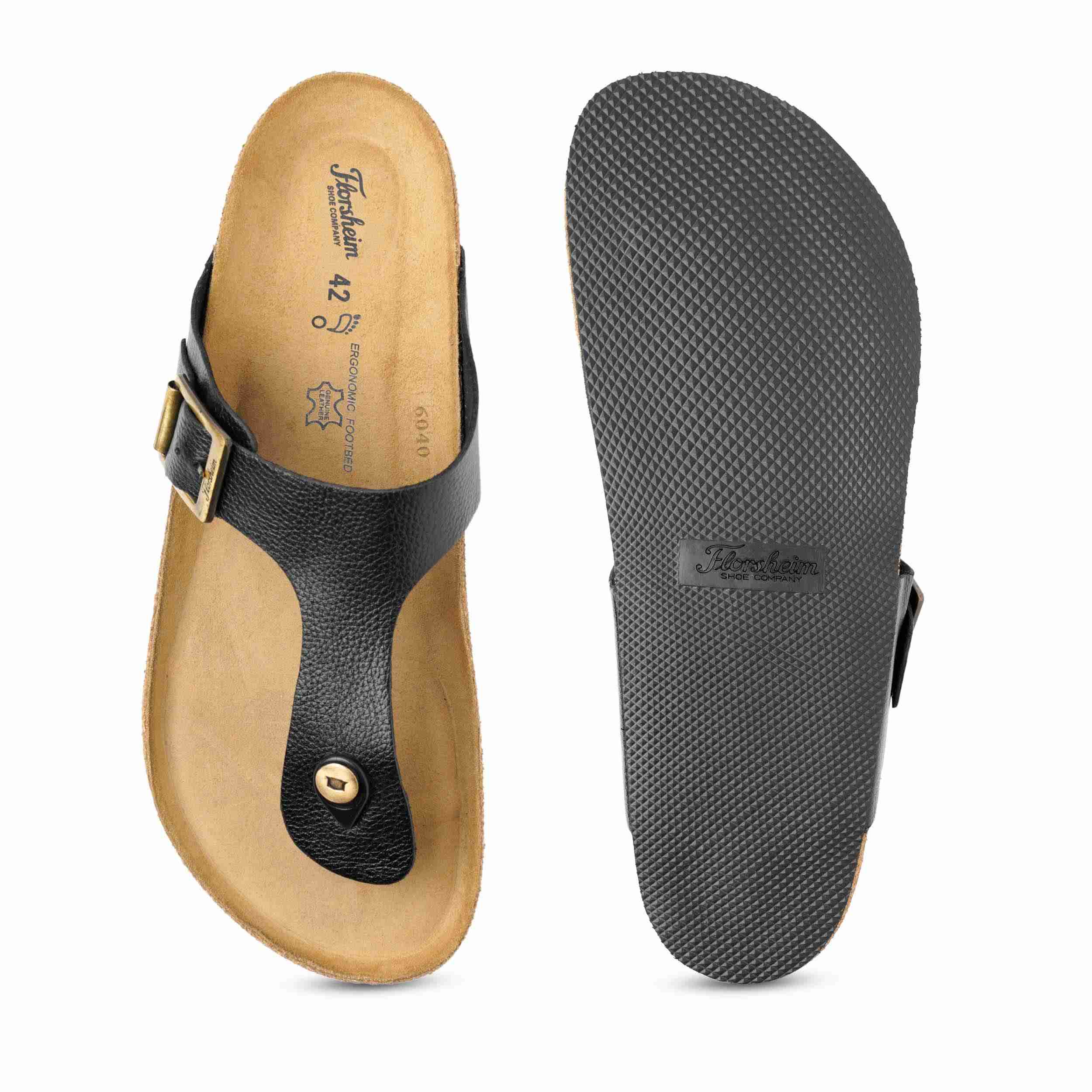 The Devo Black Men Sandals Florsheim