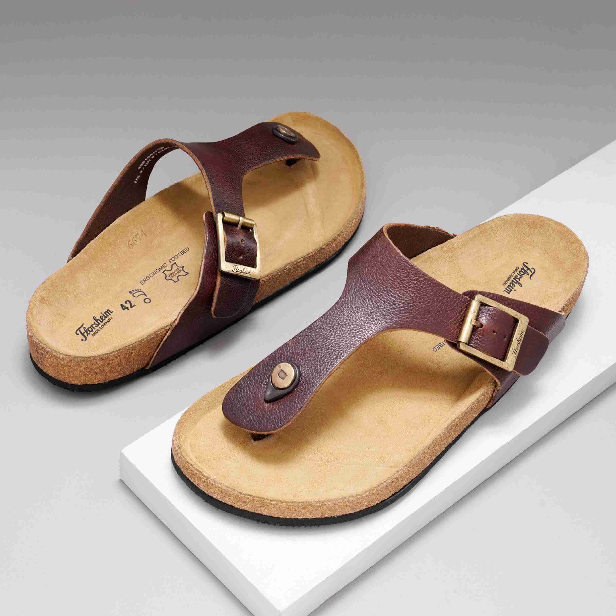 The Devo Tan Men Sandals Florsheim