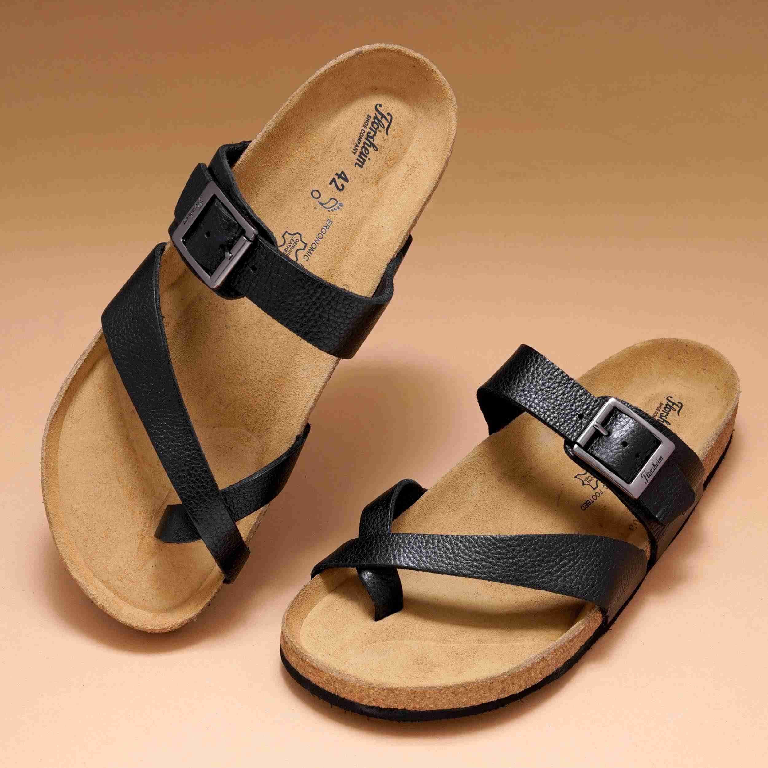 The Devo Black Men Sandals Florsheim