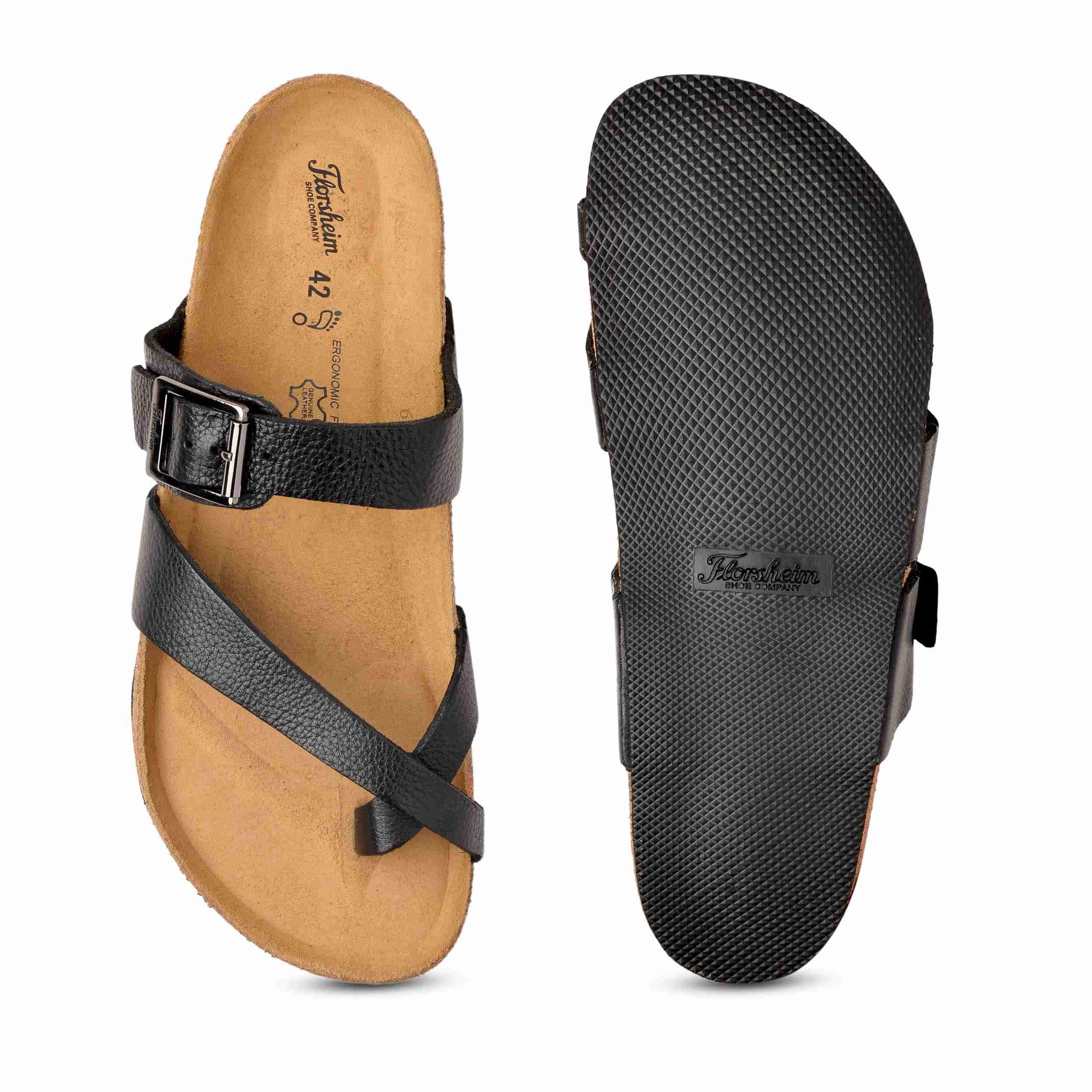 The Devo Black Men Sandals Florsheim