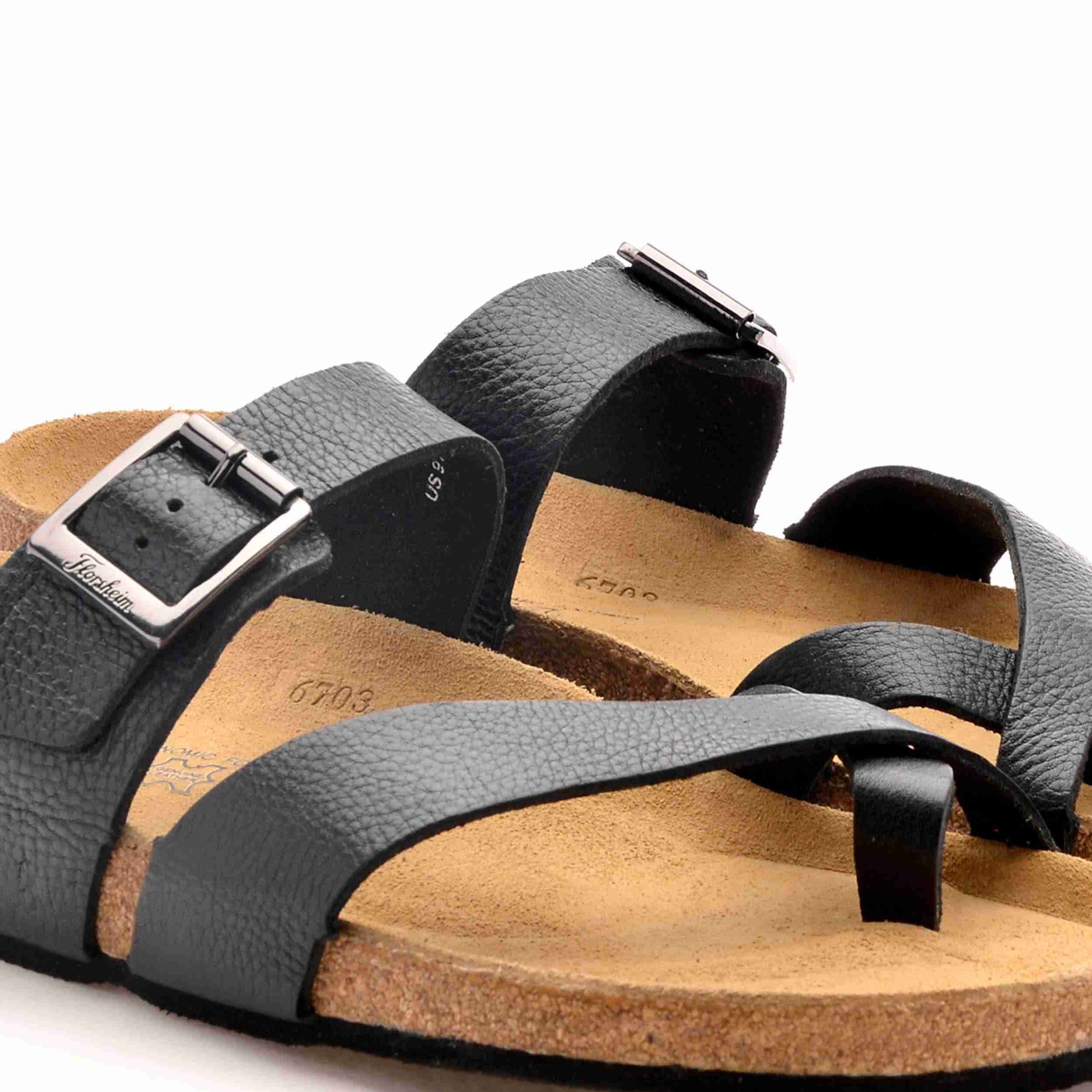 The Devo Black Men Sandals Florsheim