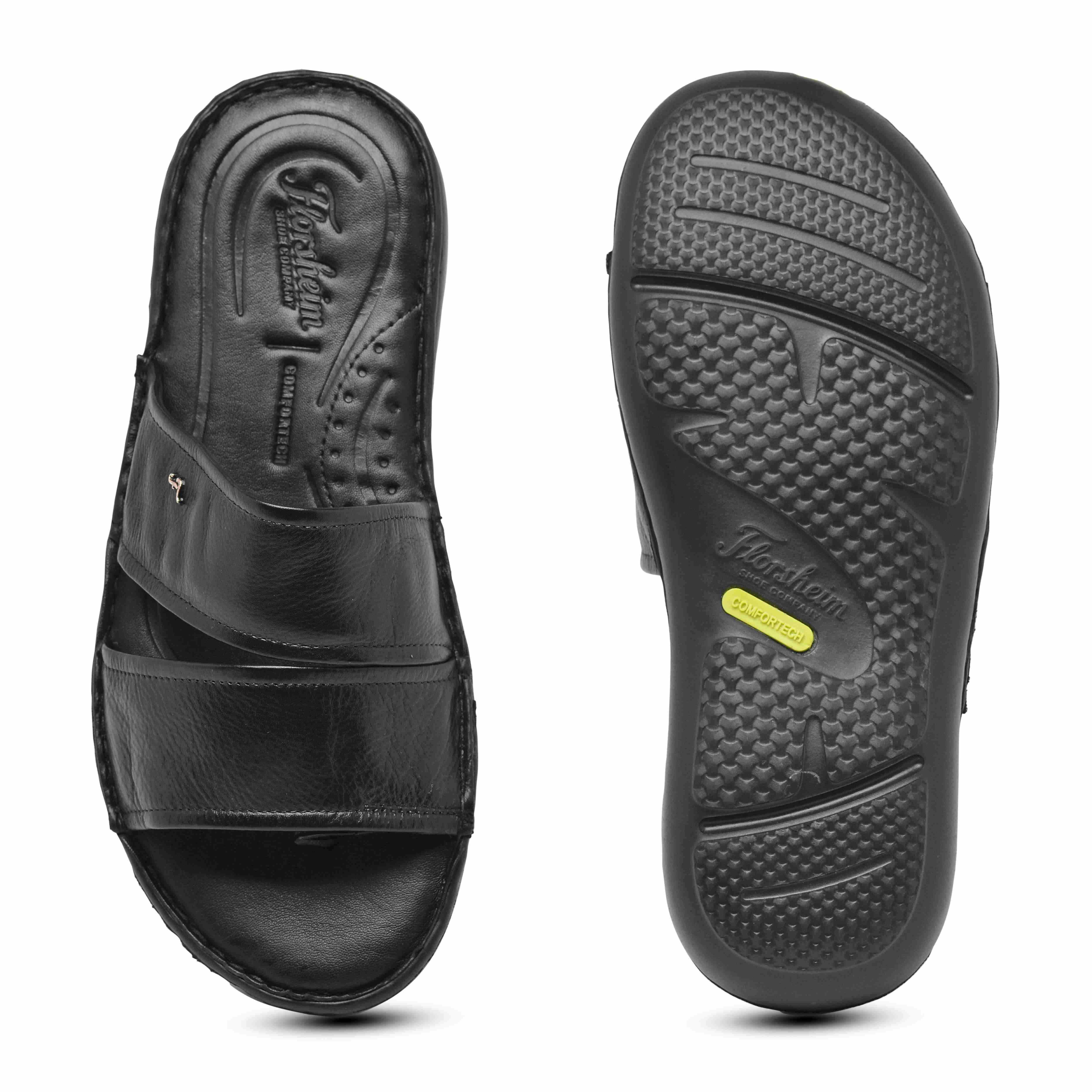 The Florish Black Men Sandals Florsheim