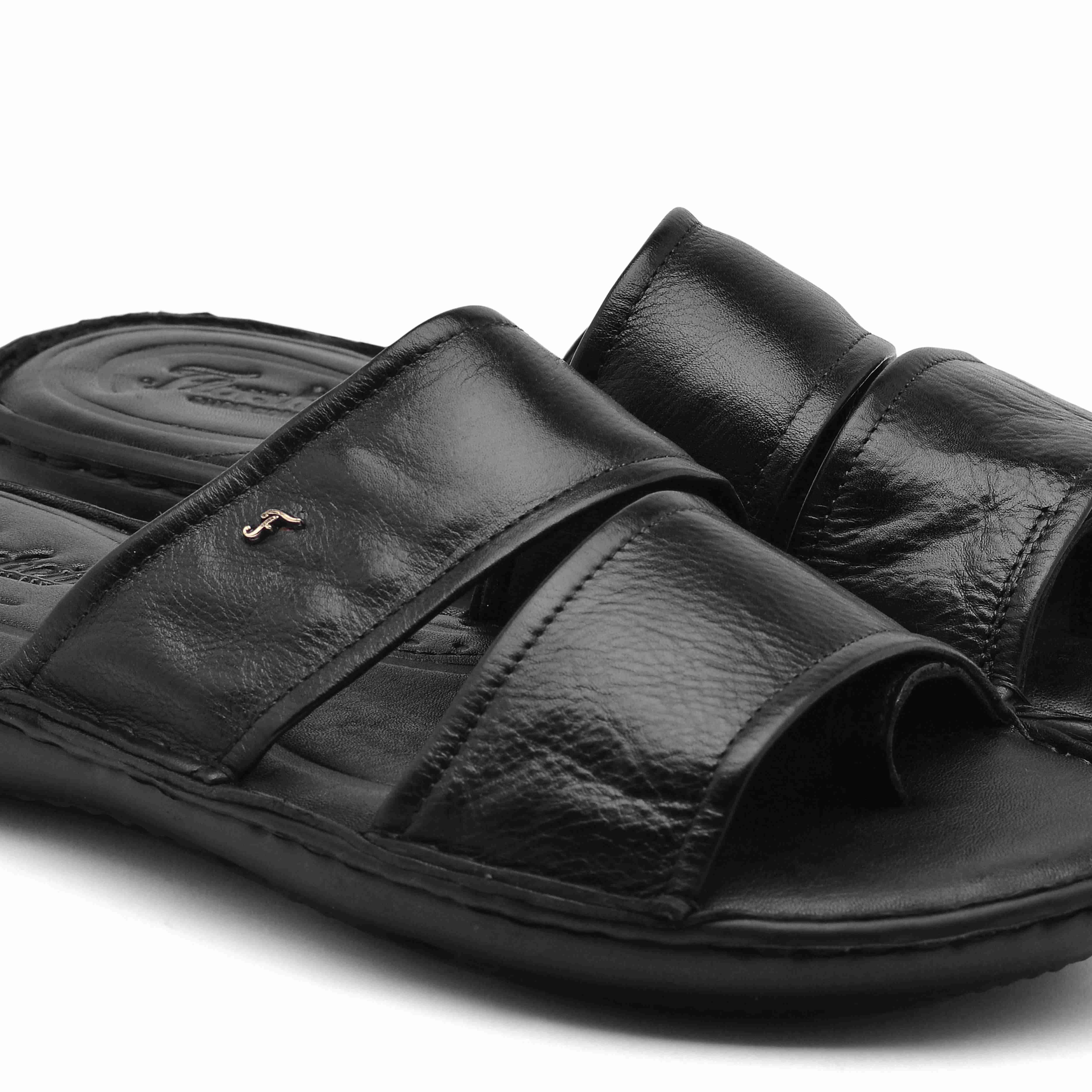 The Florish Black Men Sandals Florsheim