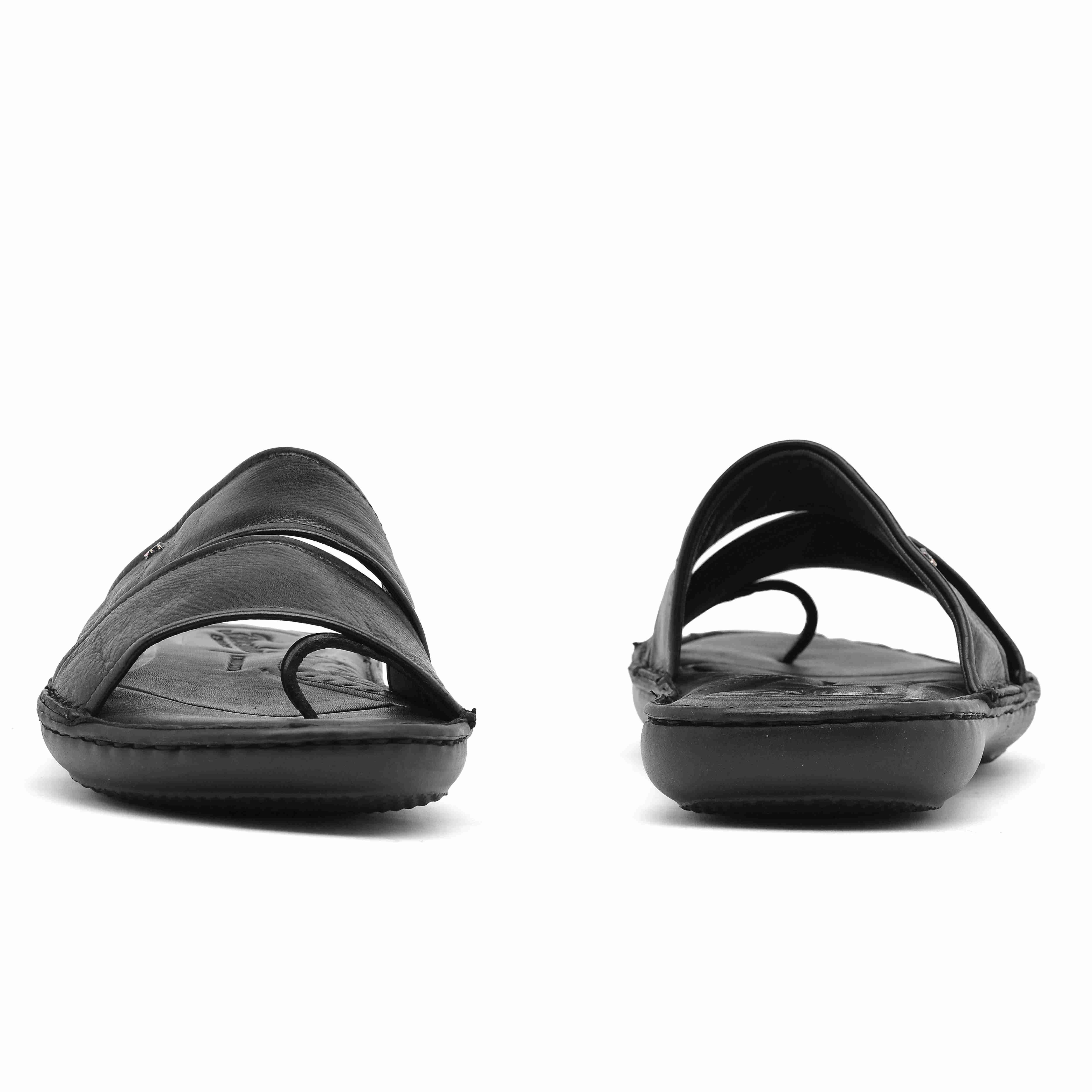 The Florish Black Men Sandals Florsheim