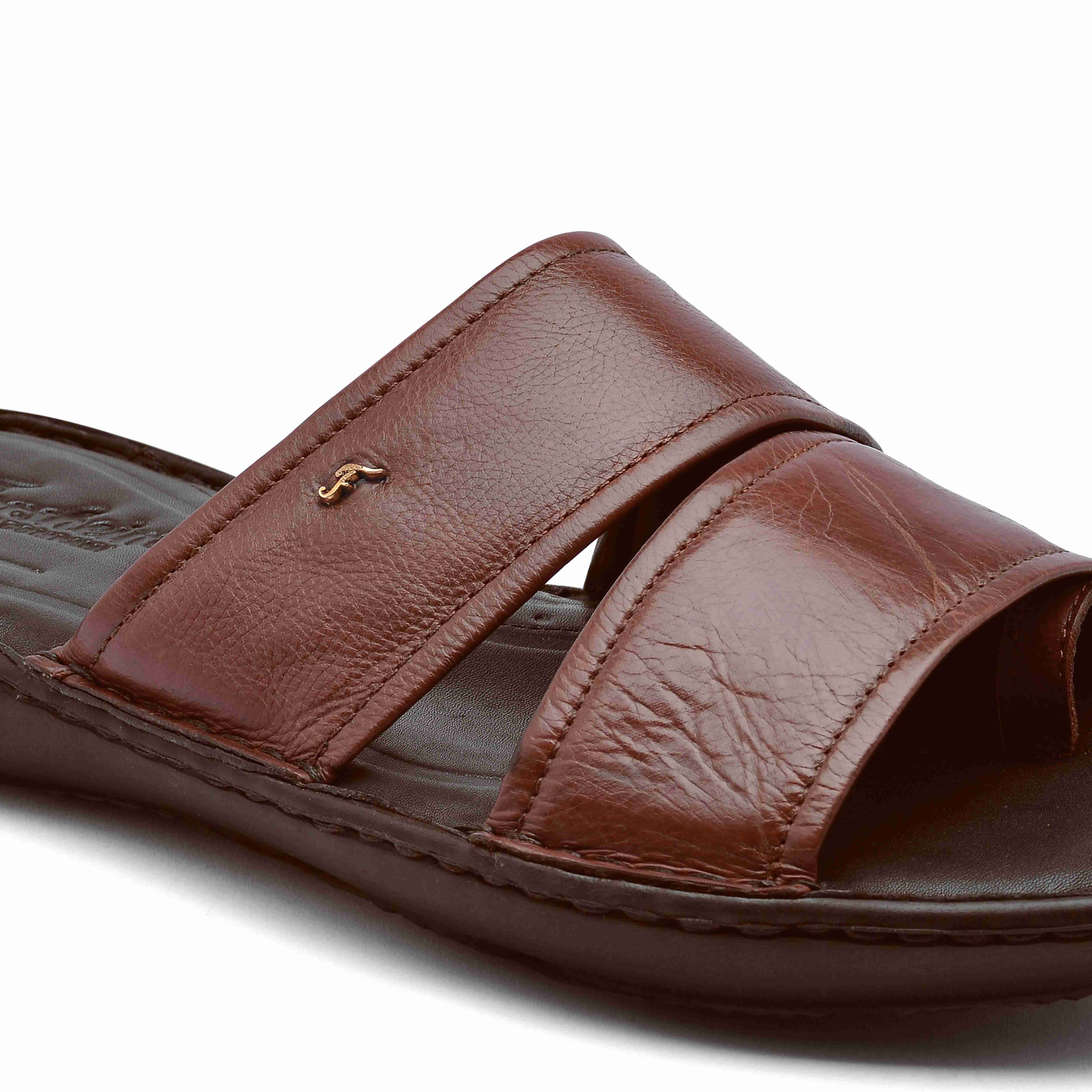 The Florish Tan Men Sandals Florsheim