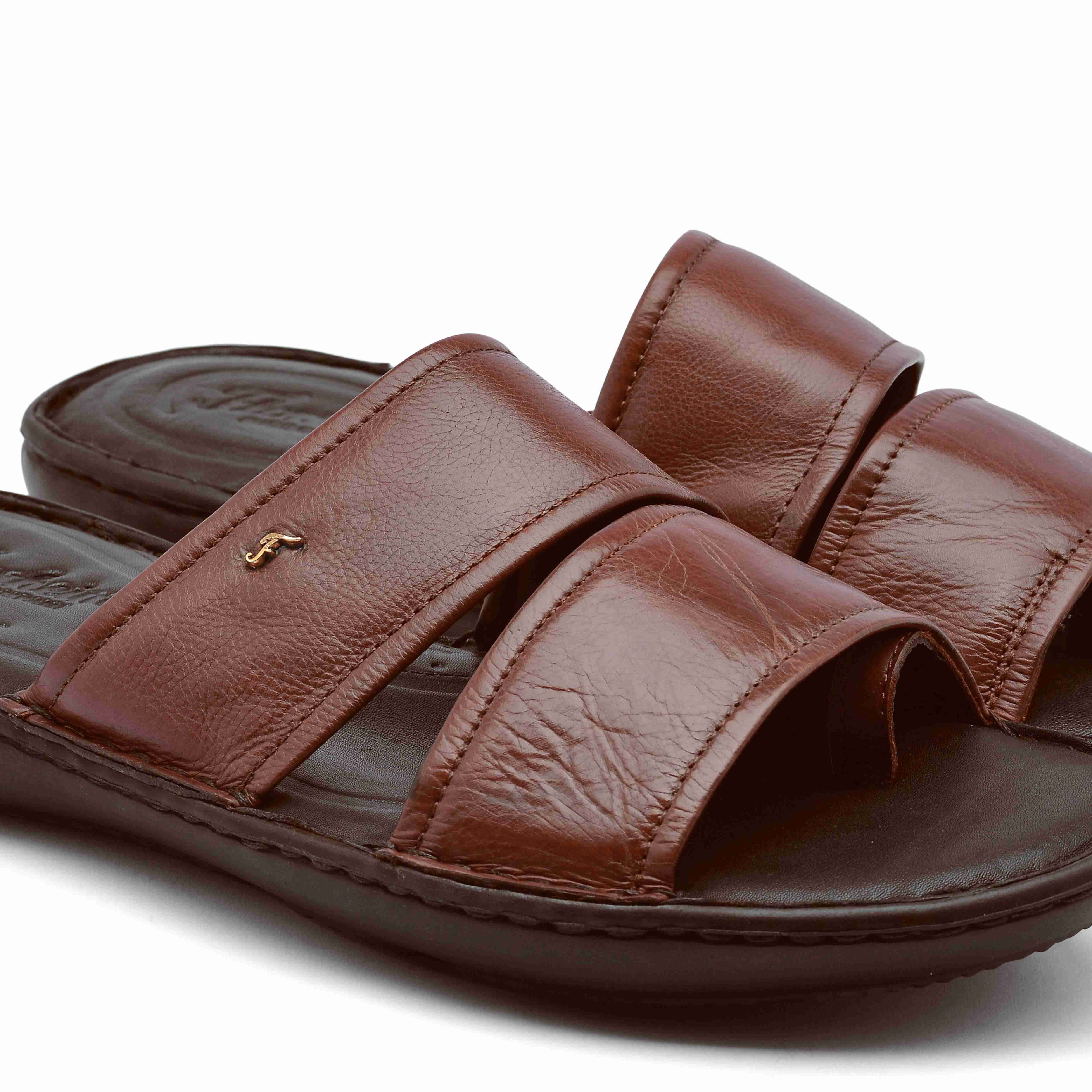 The Florish Tan Men Sandals Florsheim