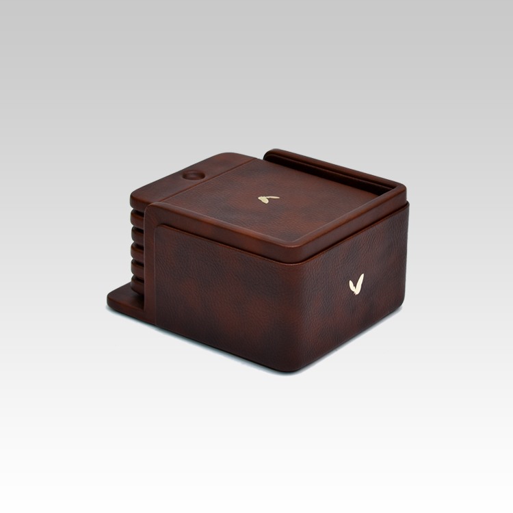 Rectangular Coasters - Set of Six - Classic - Brown