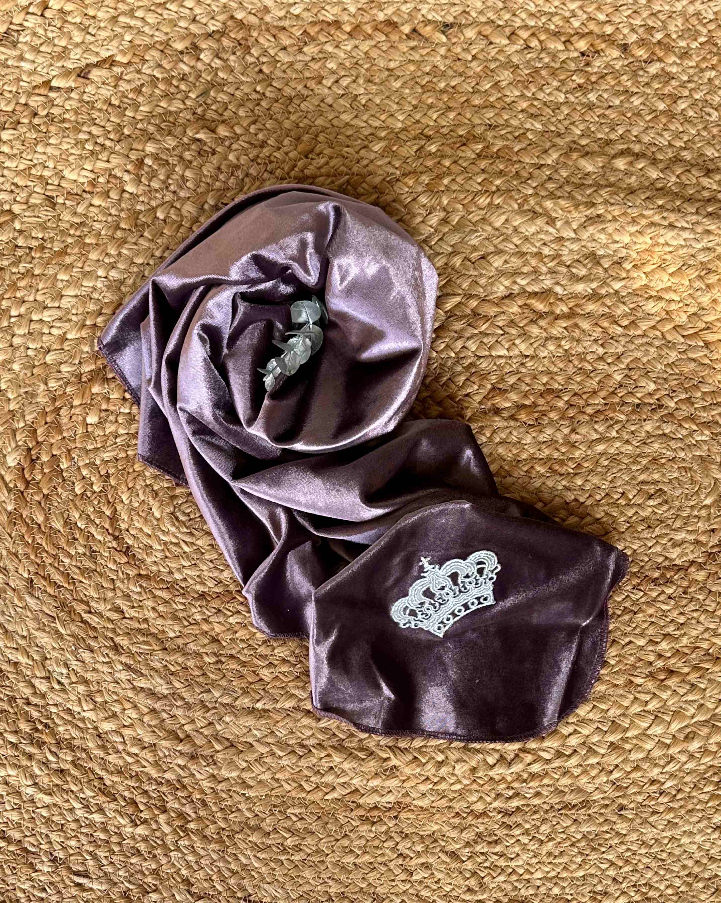VIOLET GLAZE VELVET ROMPERSET