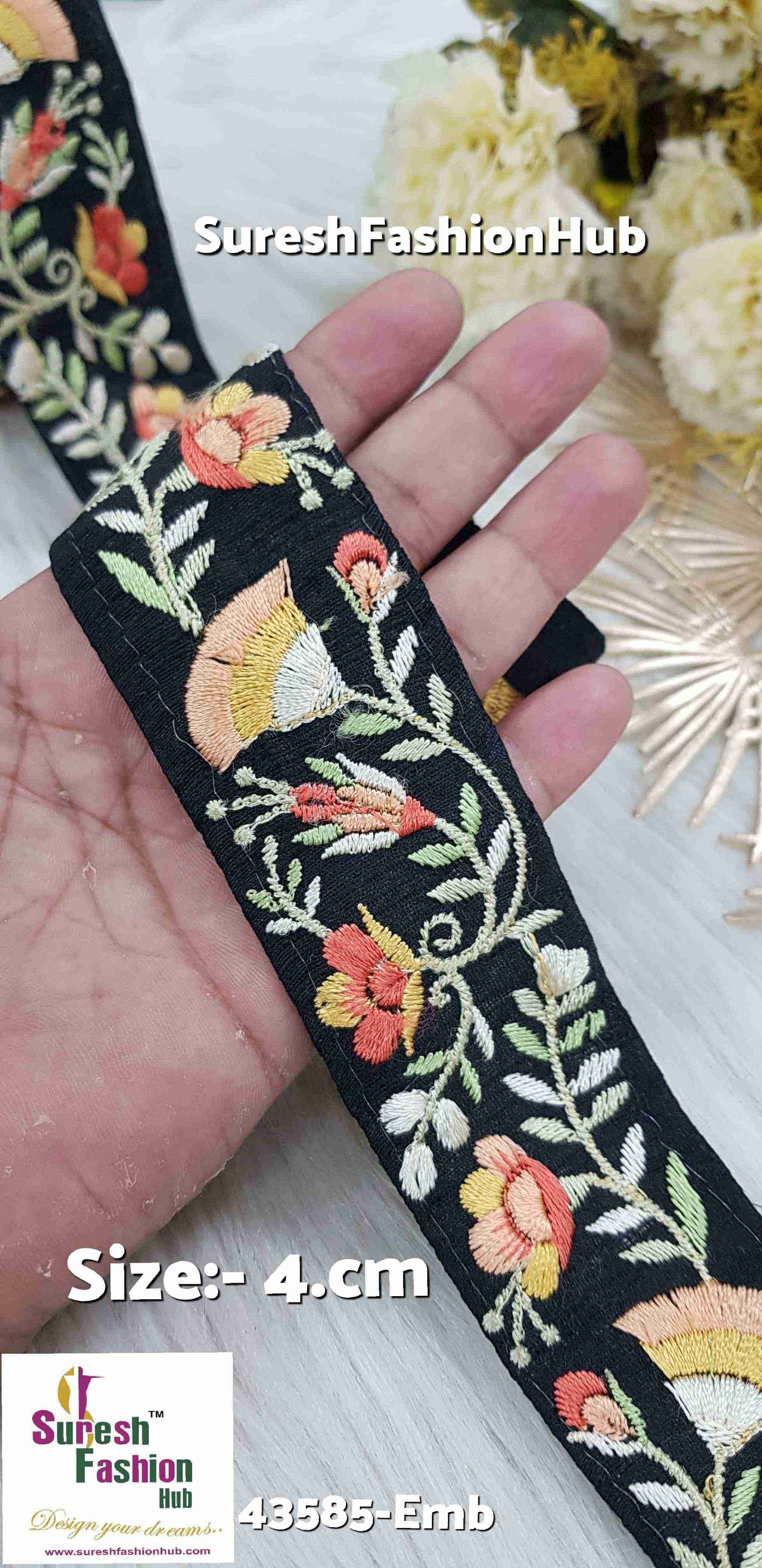 Peach Blossom Delight Lace Trim