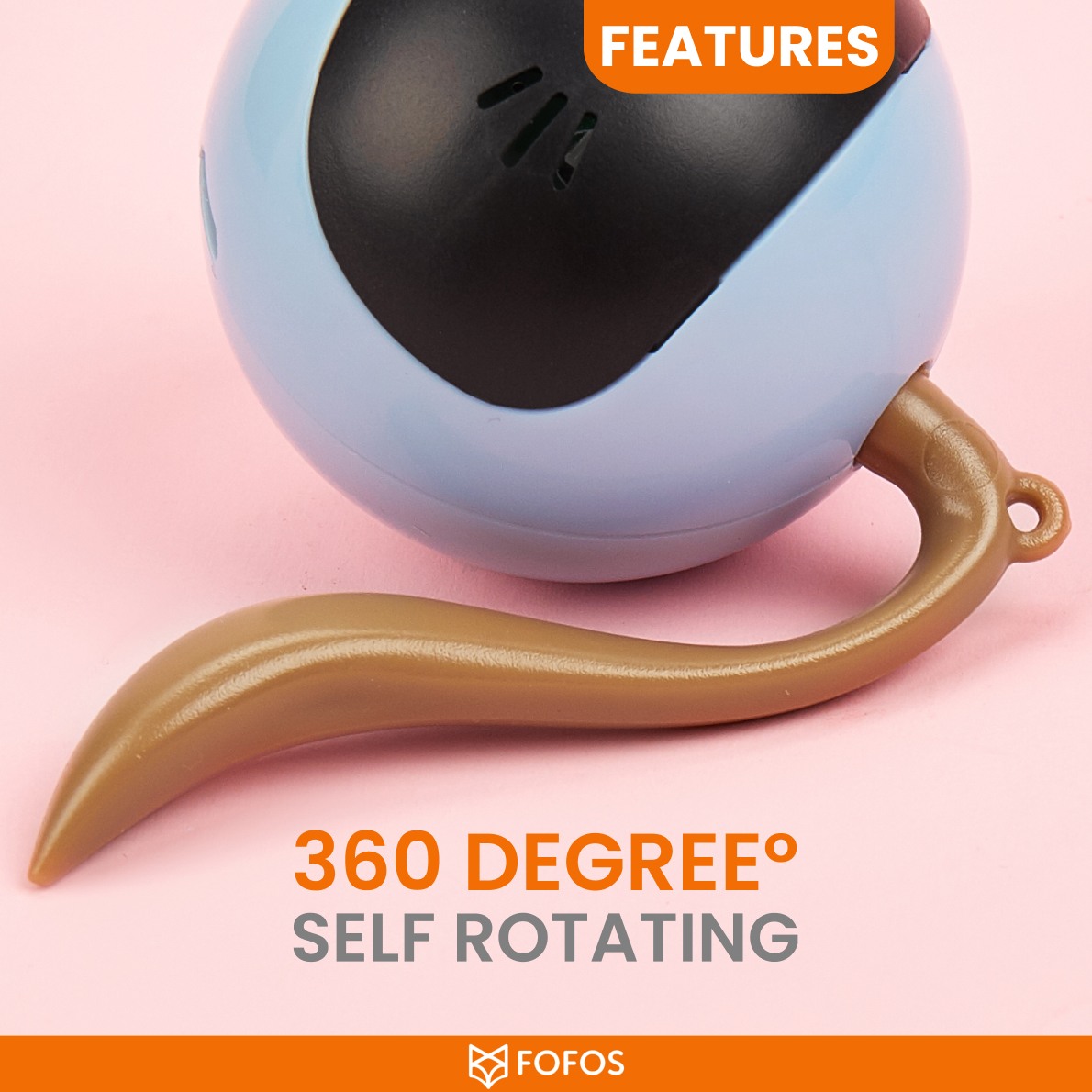 FOFOS Magic Ball Tumbler Smart Toy for Cats (White)