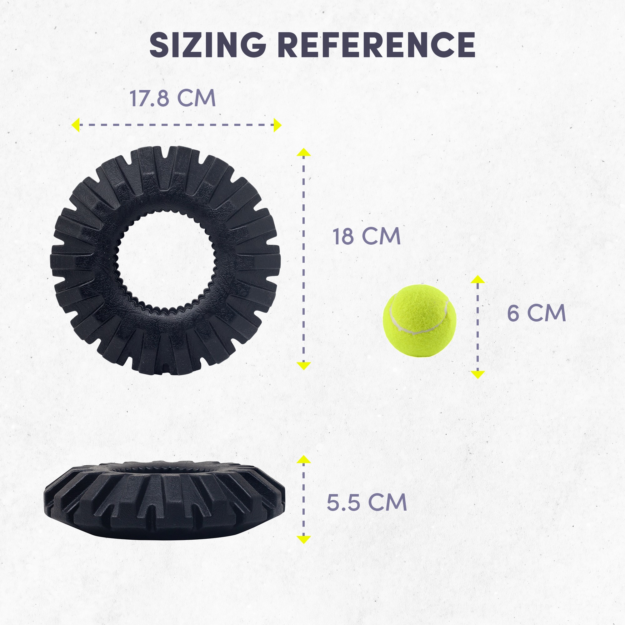 FOFOS Tyre Toy for Dogs (Large)