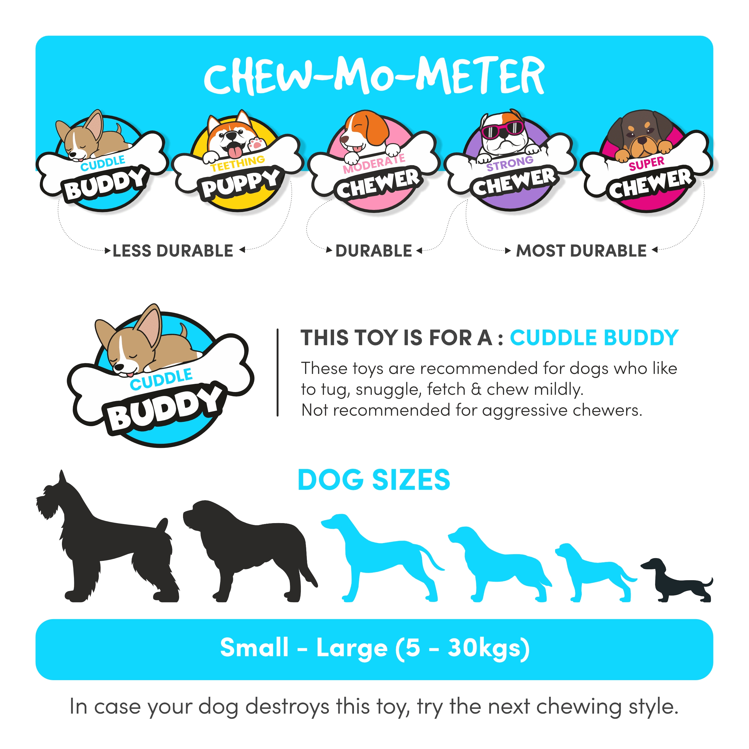 FOFOS Skinneez Rabbit Toy for Dogs