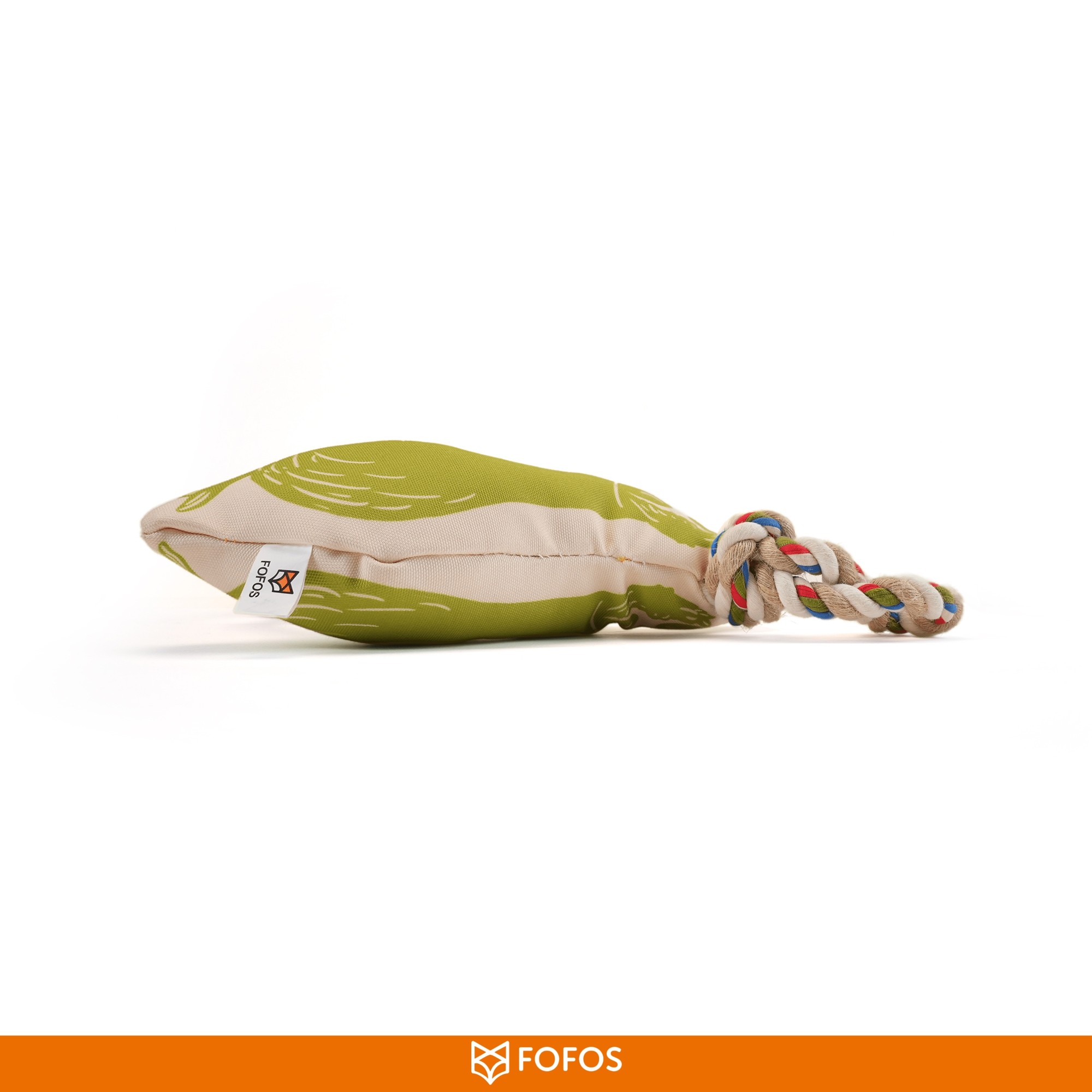 FOFOS Sloth Squeaky With Flossy Rope Toy For Dogs