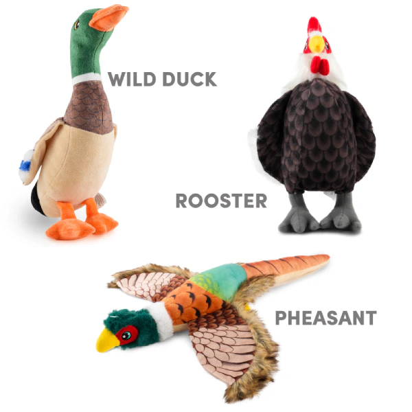 FOFOS Plush Pheasant Toy for Dogs