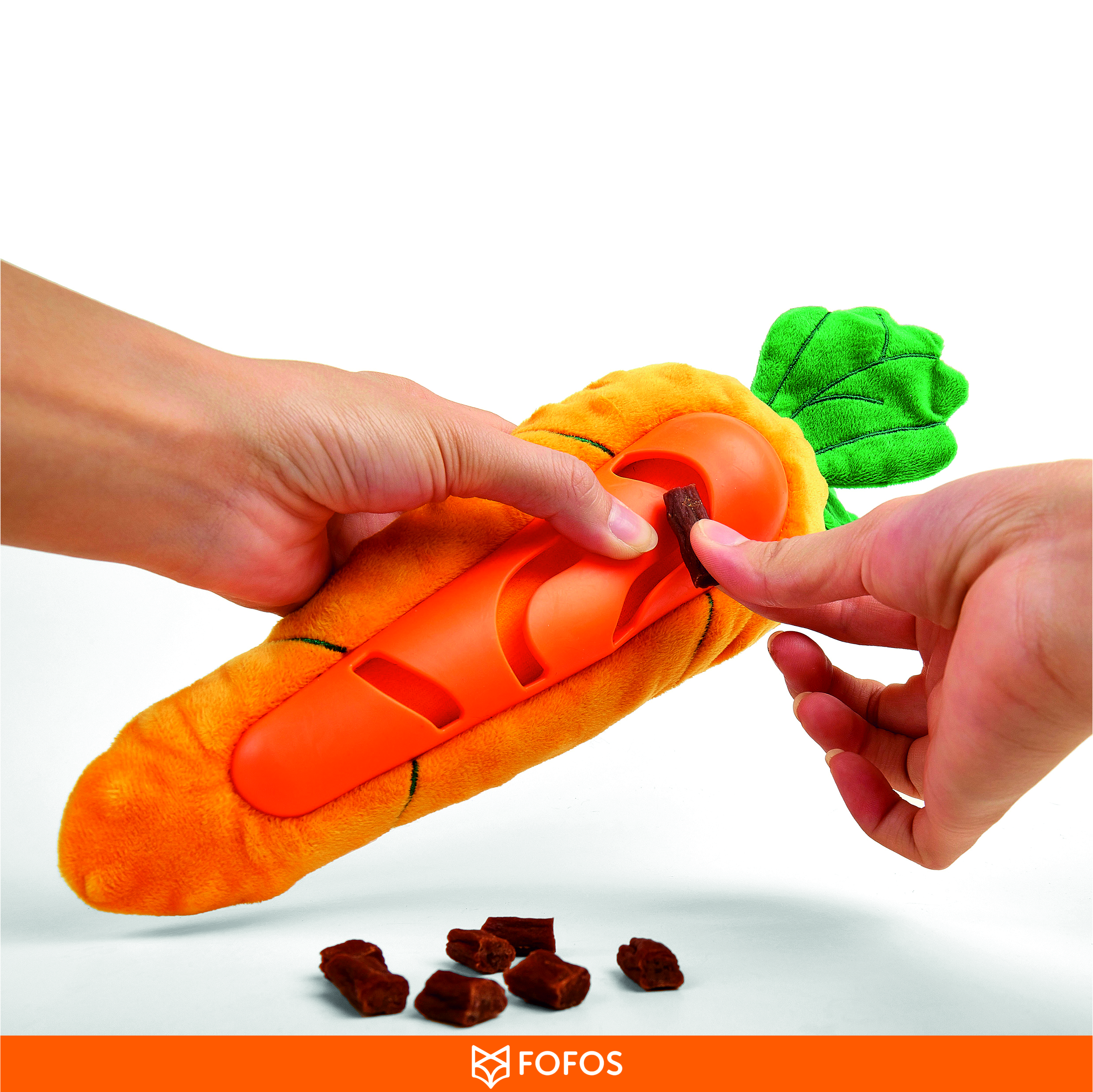 FOFOS Carrot Treat Toy for Dogs (Orange)