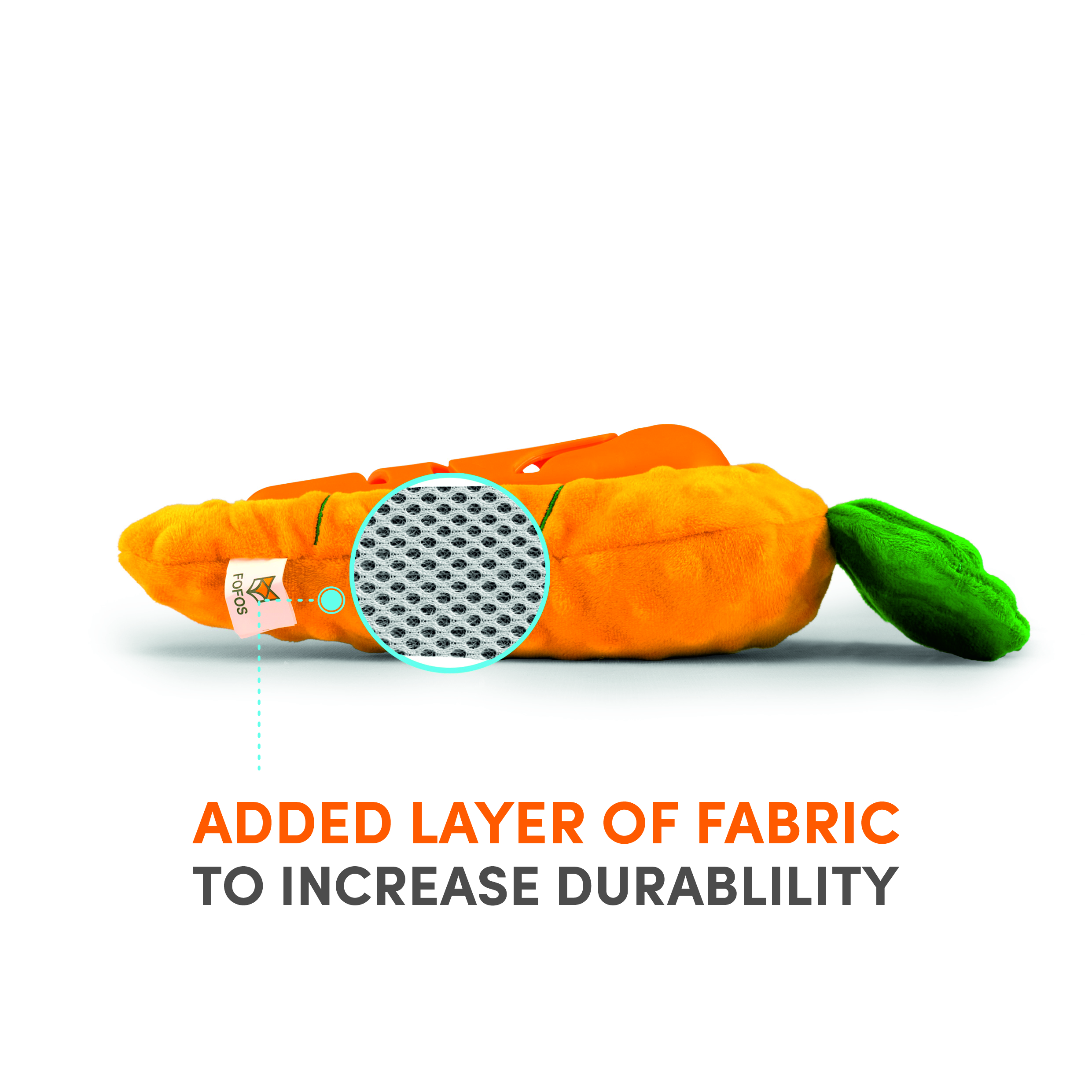 FOFOS Carrot Treat Toy for Dogs (Orange)