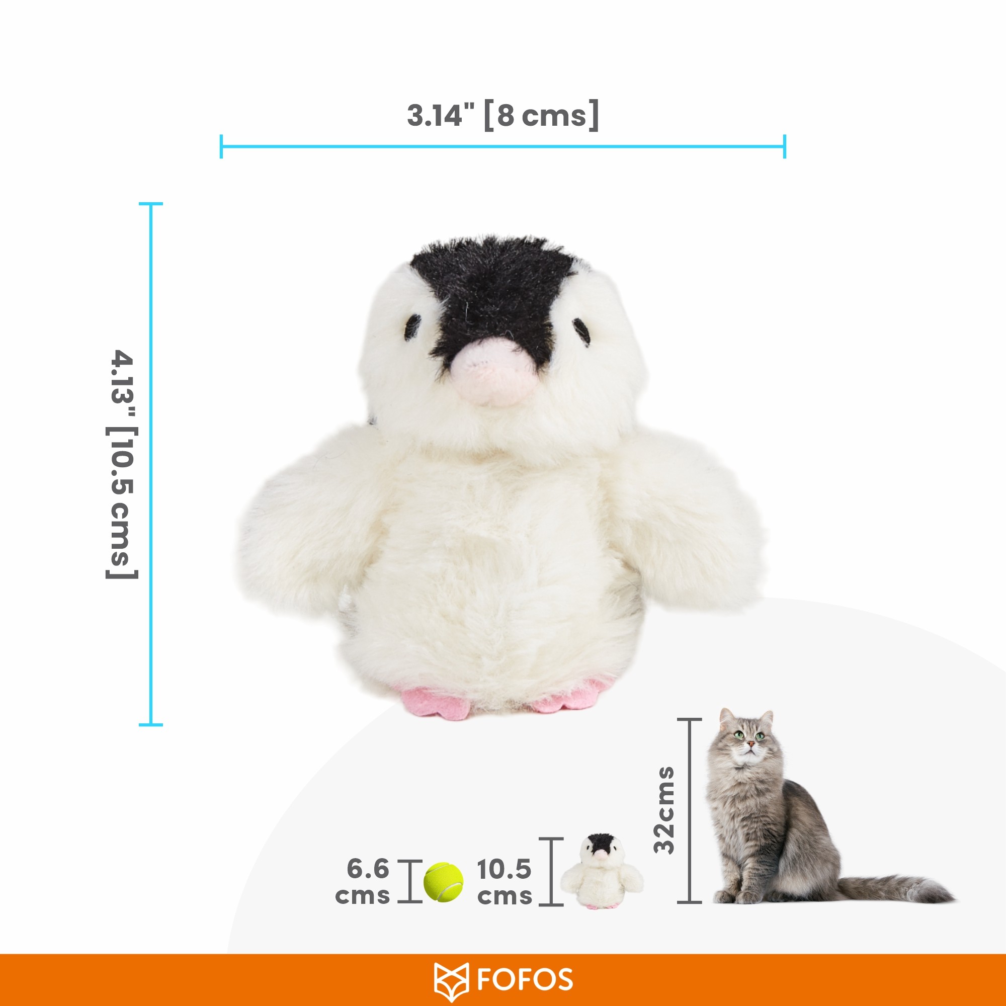 FOFOS Swinging Penguin Toy for Cats