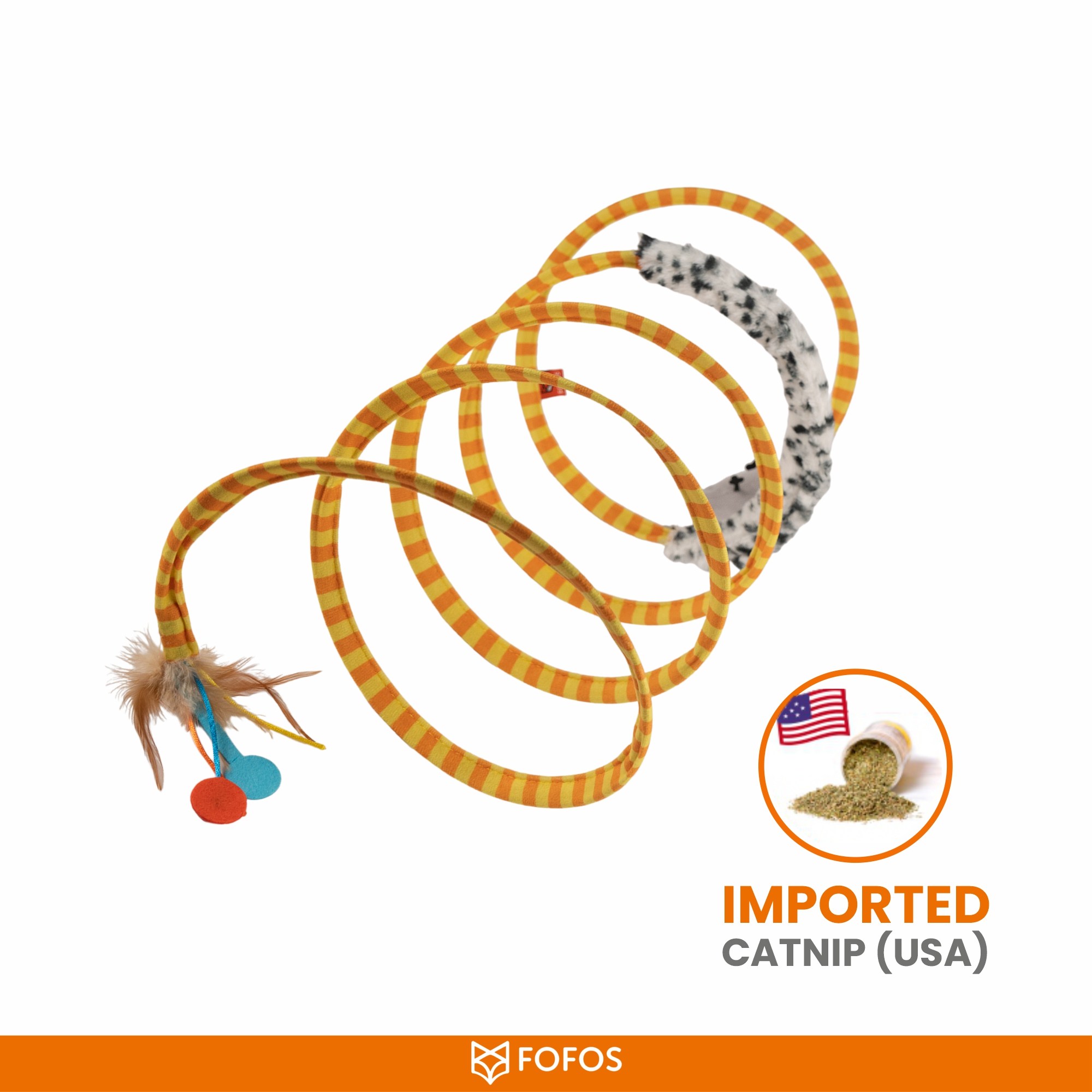 FOFOS Safari Spiral Tunnel Toy for Cats