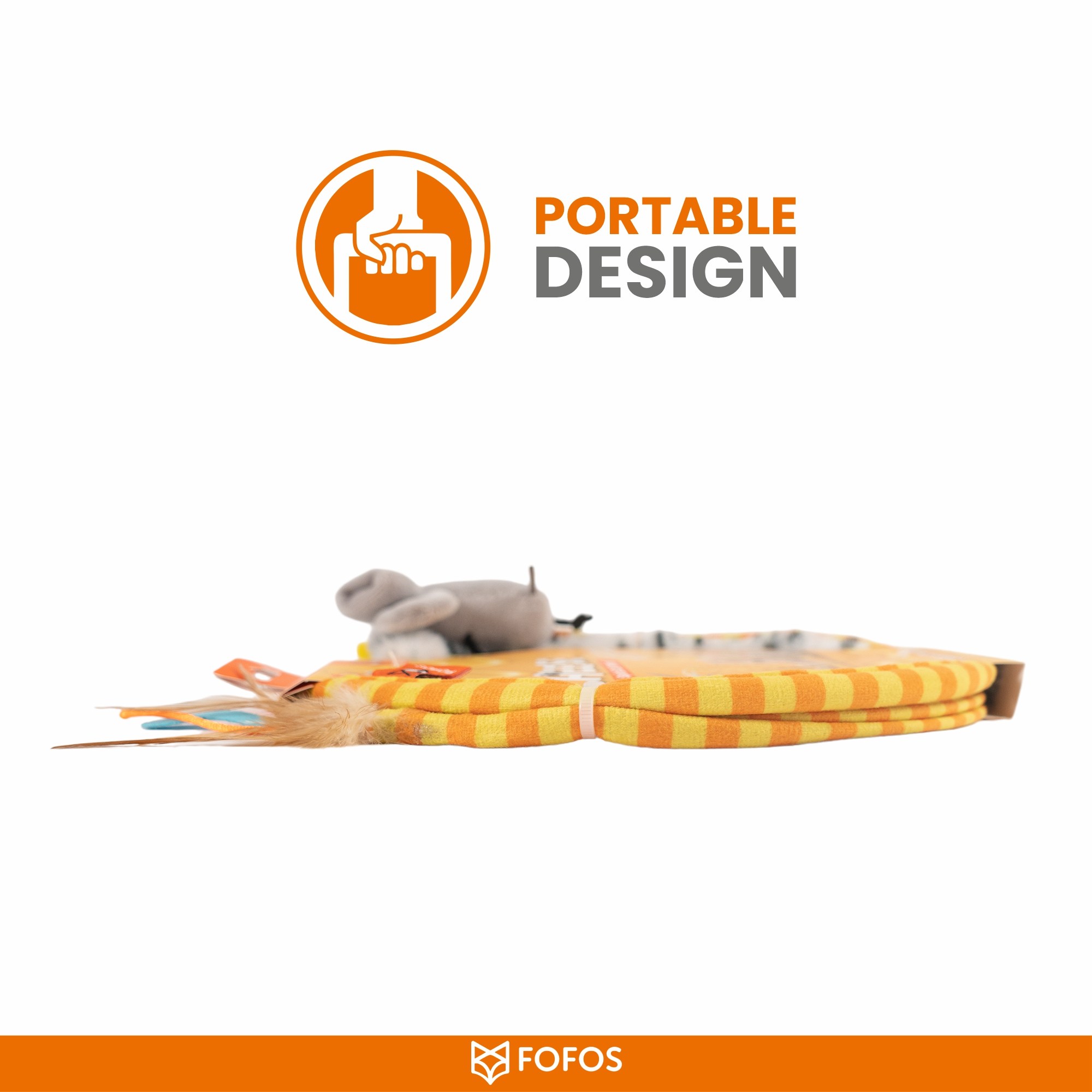 FOFOS Safari Spiral Tunnel Toy for Cats