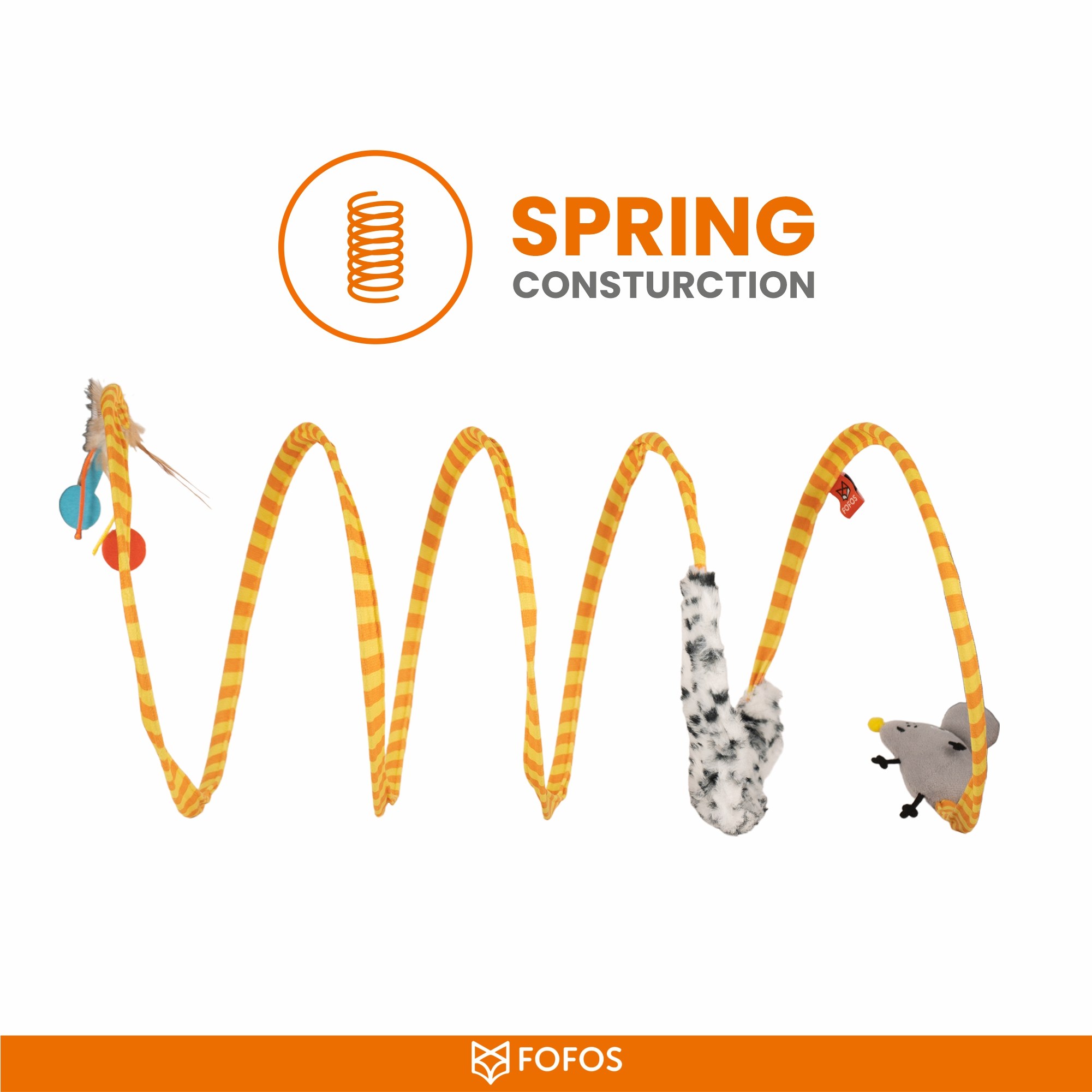 FOFOS Safari Spiral Tunnel Toy for Cats