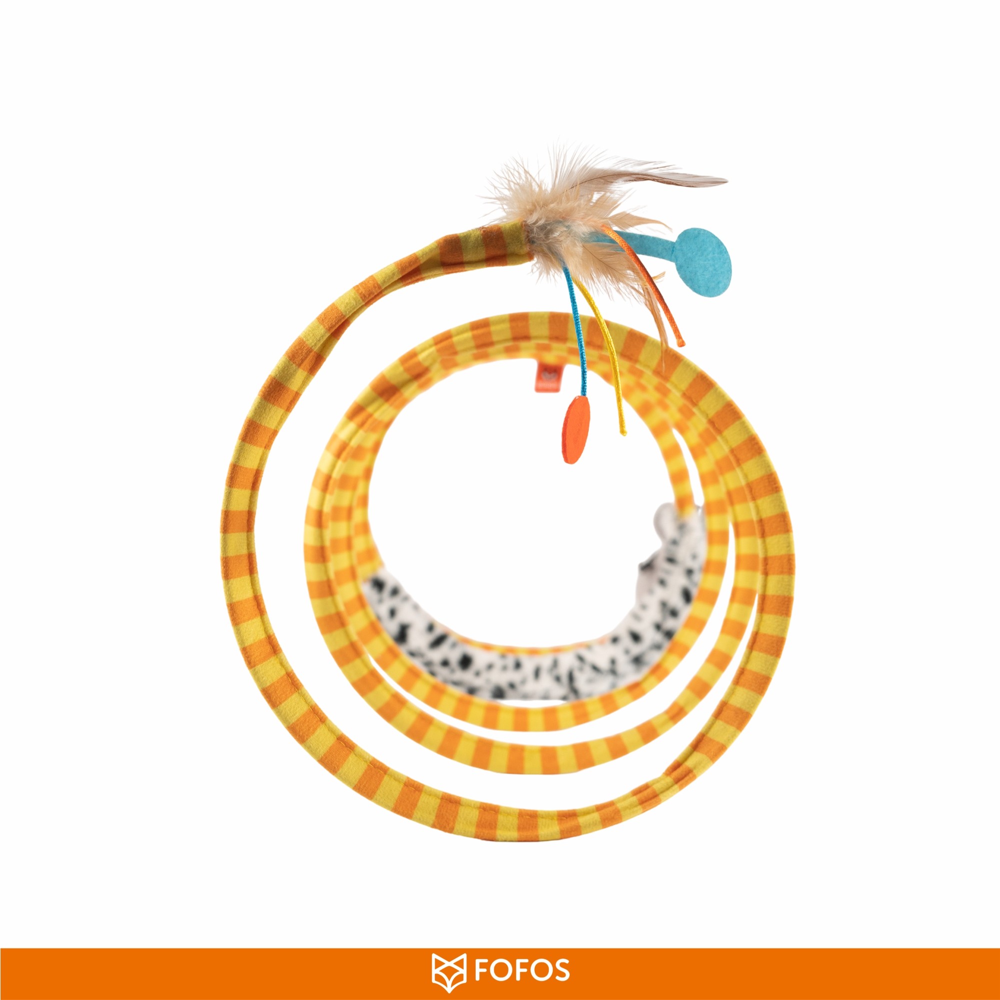 FOFOS Safari Spiral Tunnel Toy for Cats