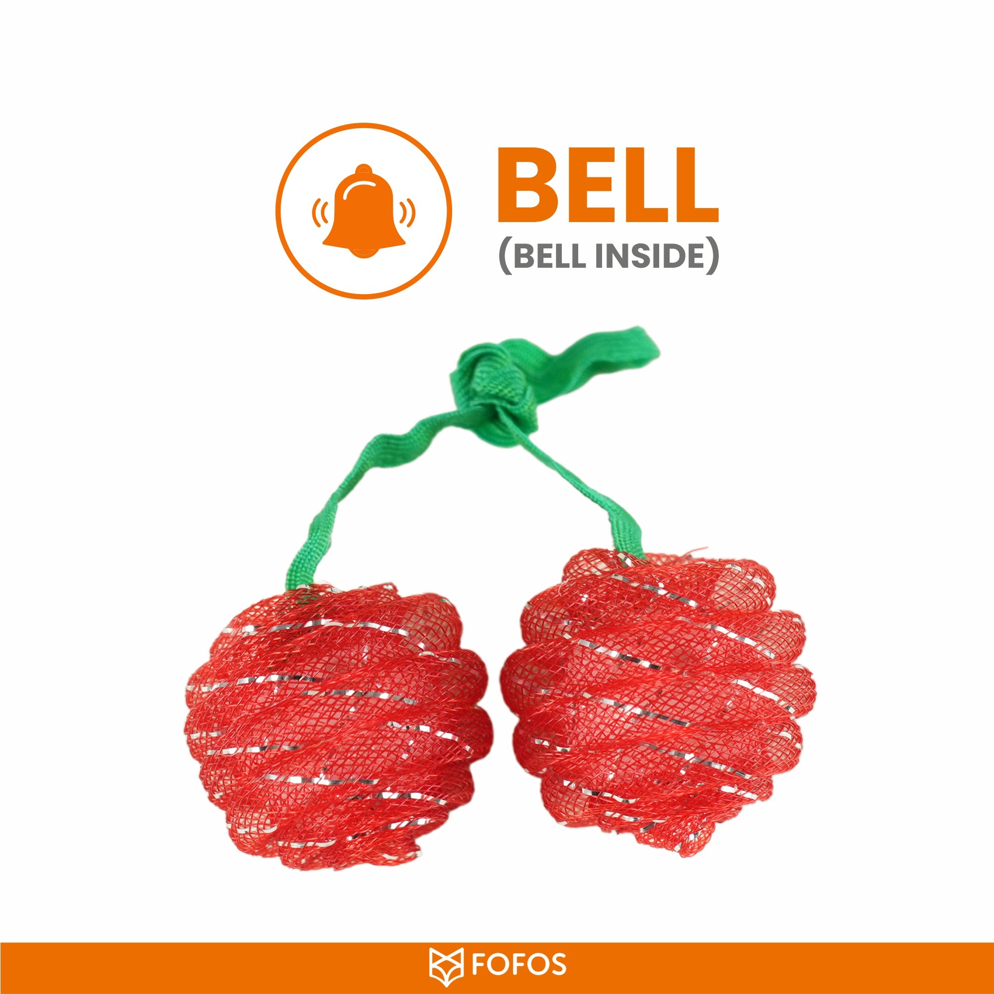 FOFOS Fruity Netting Ball Box Toy for Cats (1 Piece)