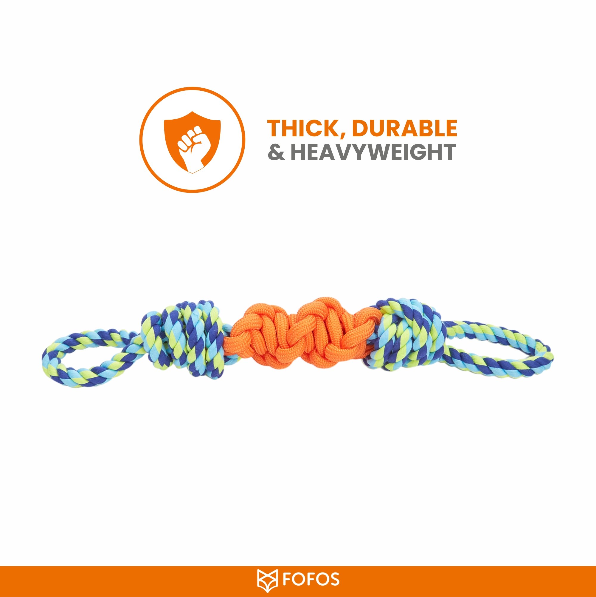 FOFOS Flossy Rope Toy for Dogs