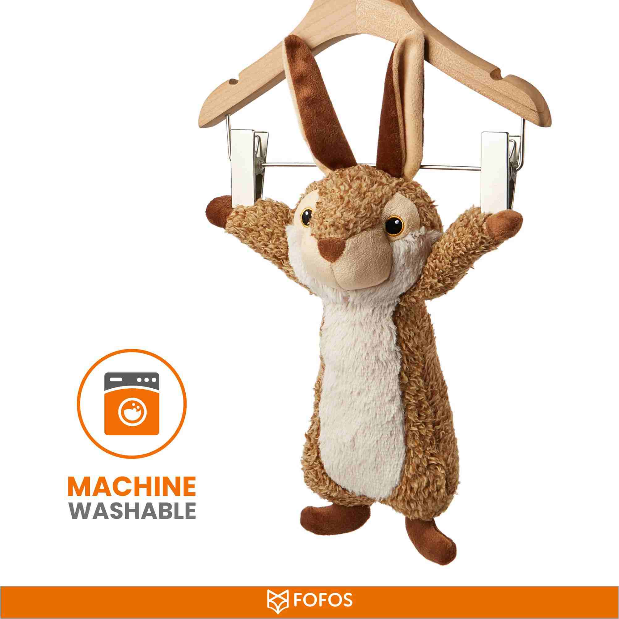 FOFOS Wildlife Rabbit Plush Toy for Dogs