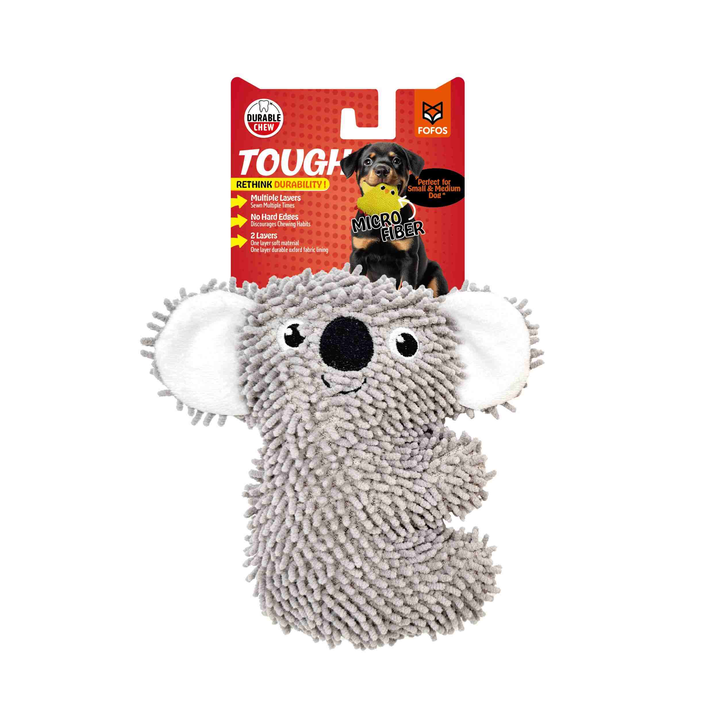 FOFOS Tough Koala Chew Toy for Dogs