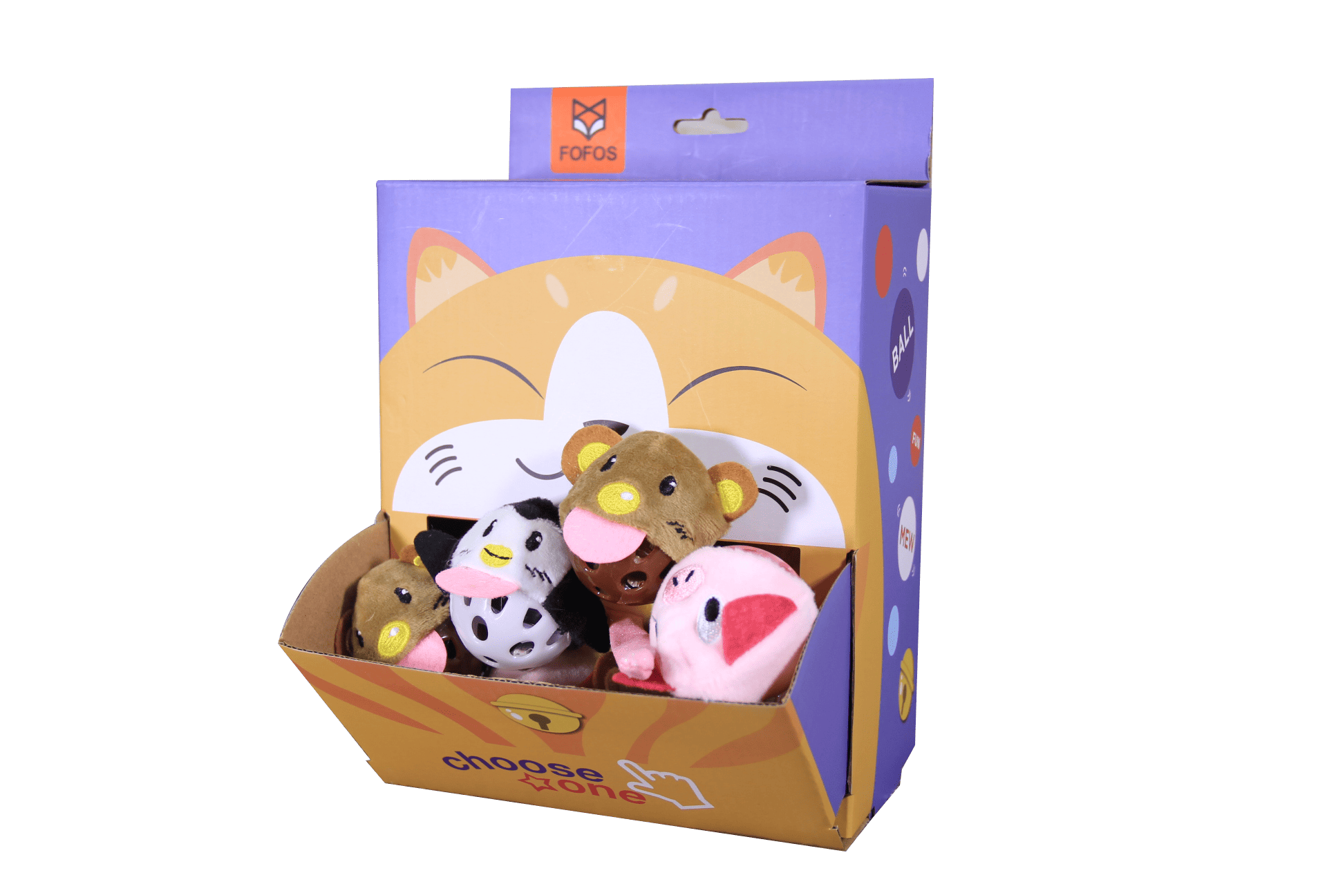 FOFOS Ball Box Bell Ball Cat Toys