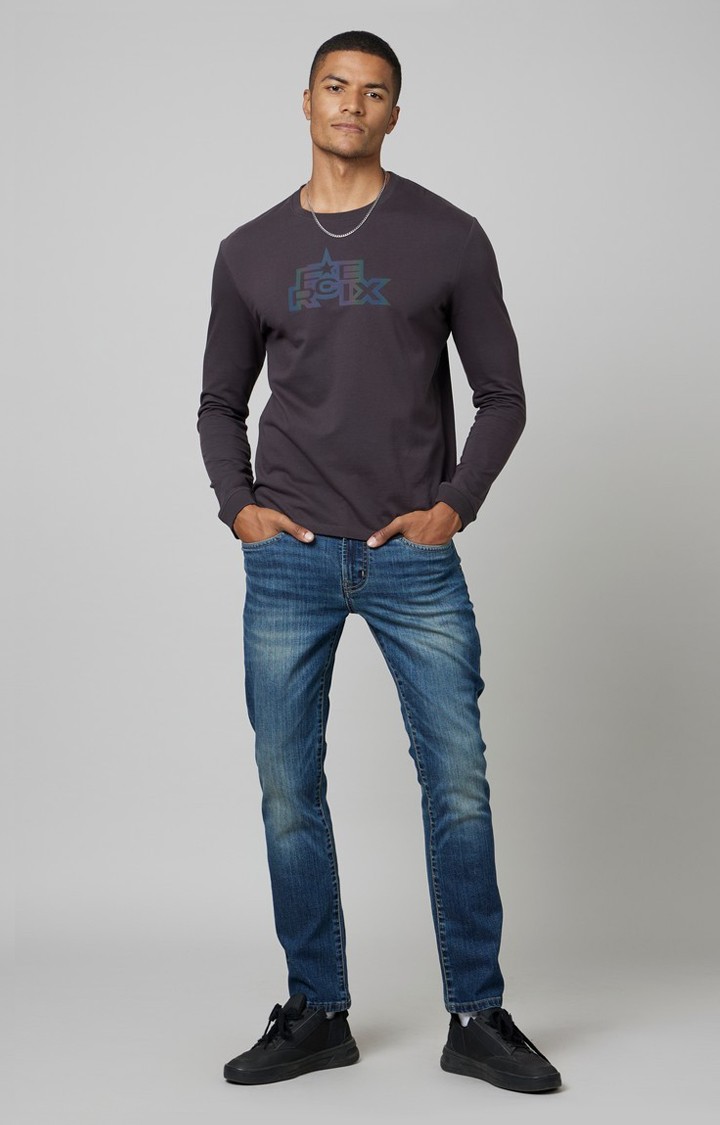 Men Long Sleeves Round Neck T-Shirt