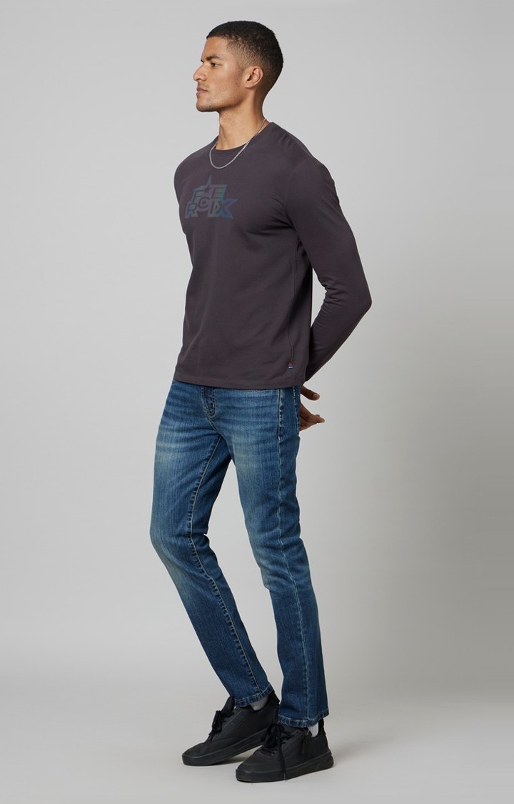 Men Long Sleeves Round Neck T-Shirt