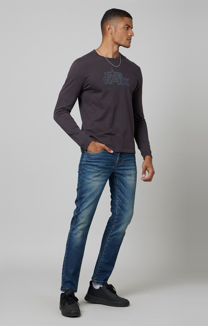Men Long Sleeves Round Neck T-Shirt