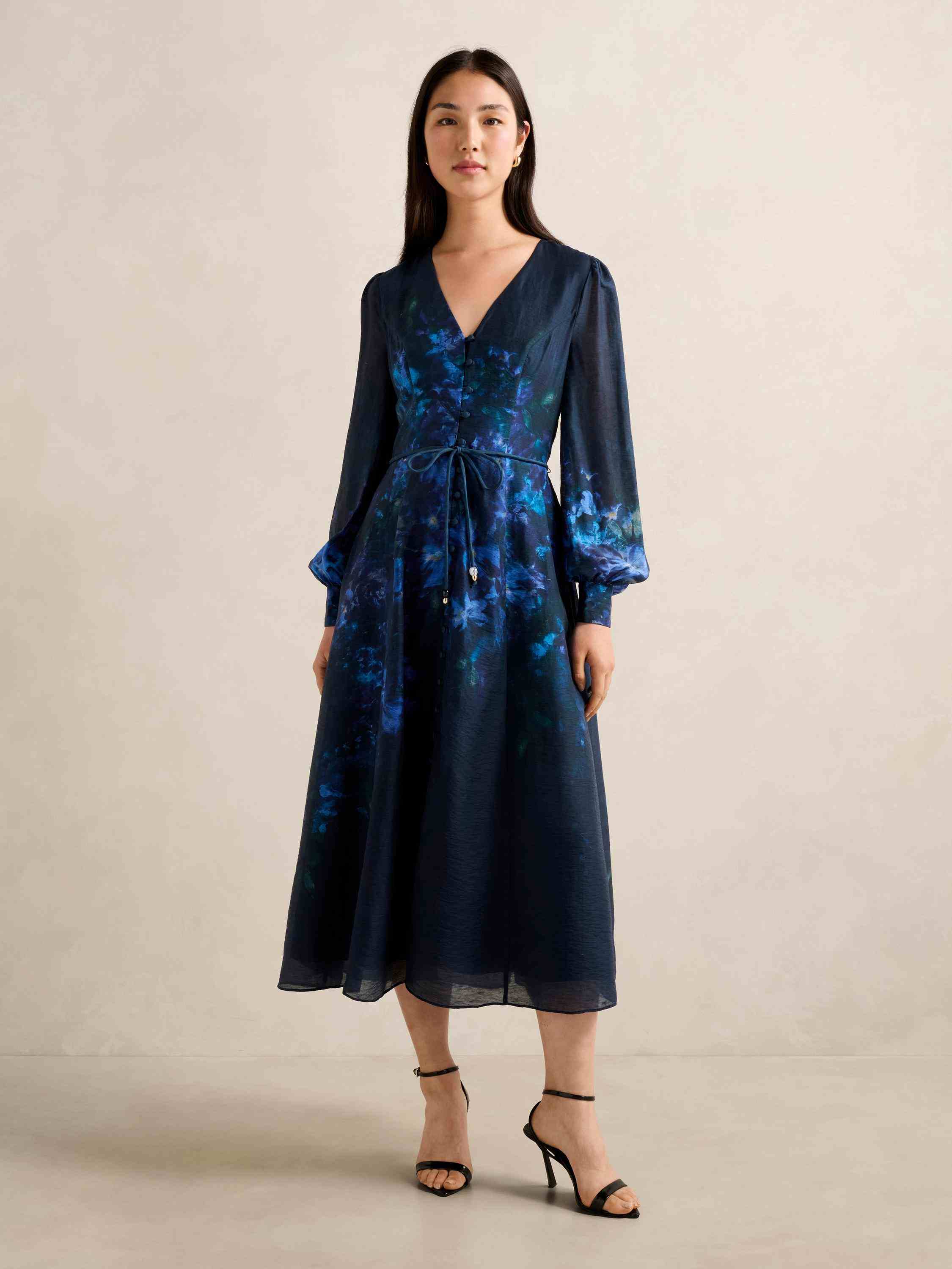 Kahlani Printed Midi Dress