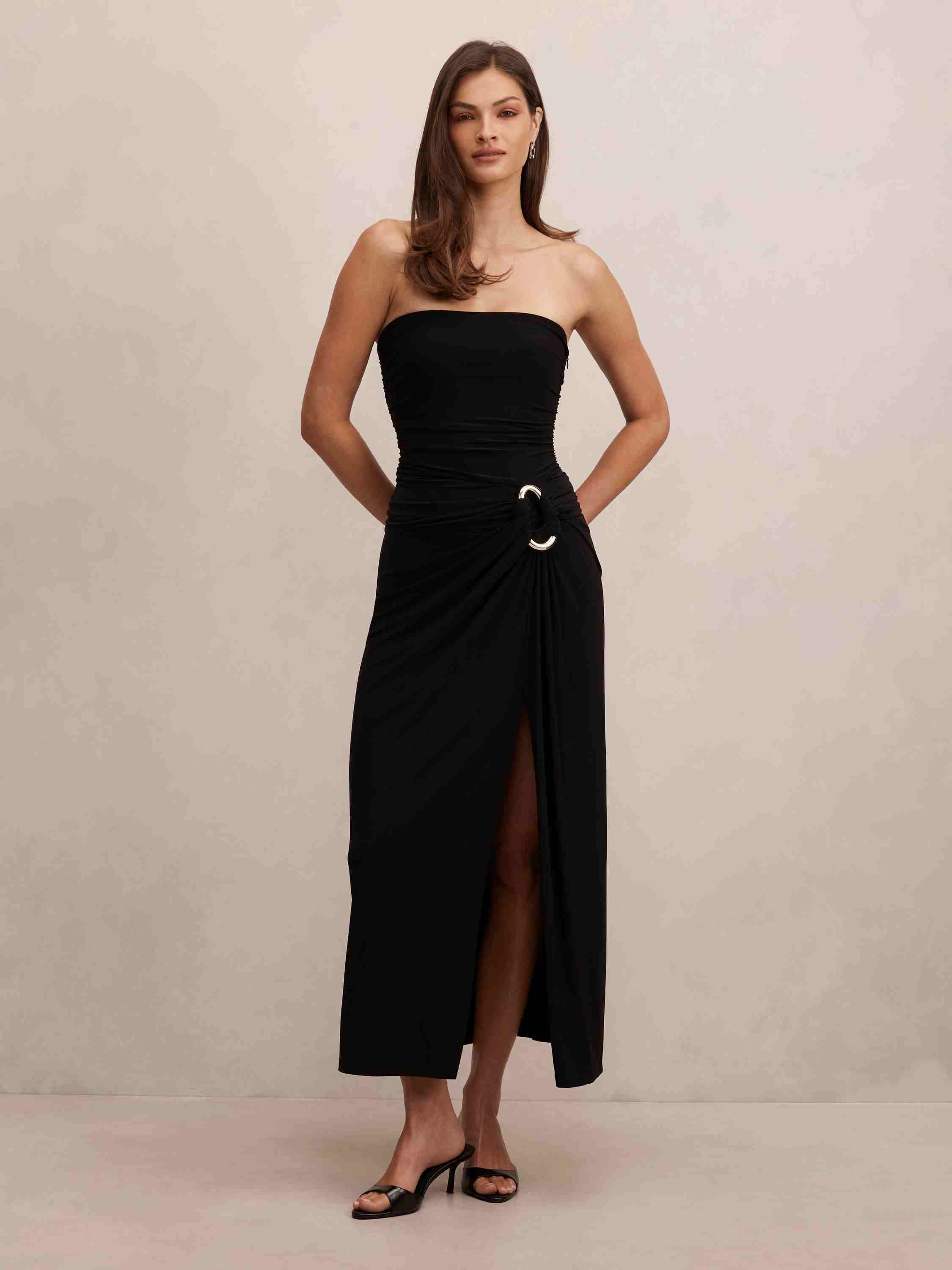 Keely Strapless Jersey Maxi Dress