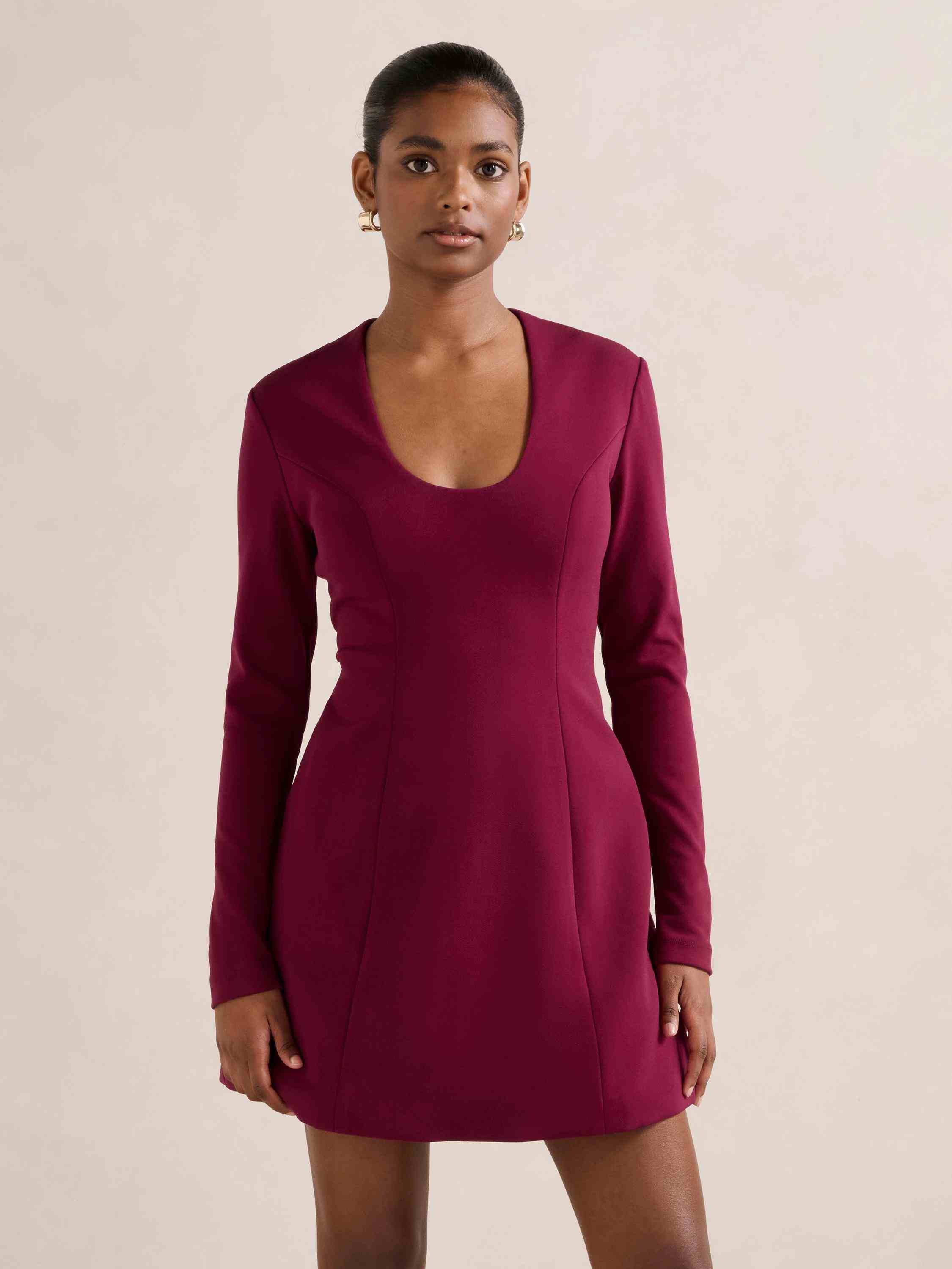 Ruby Petite Long Sleeve Mini Dress