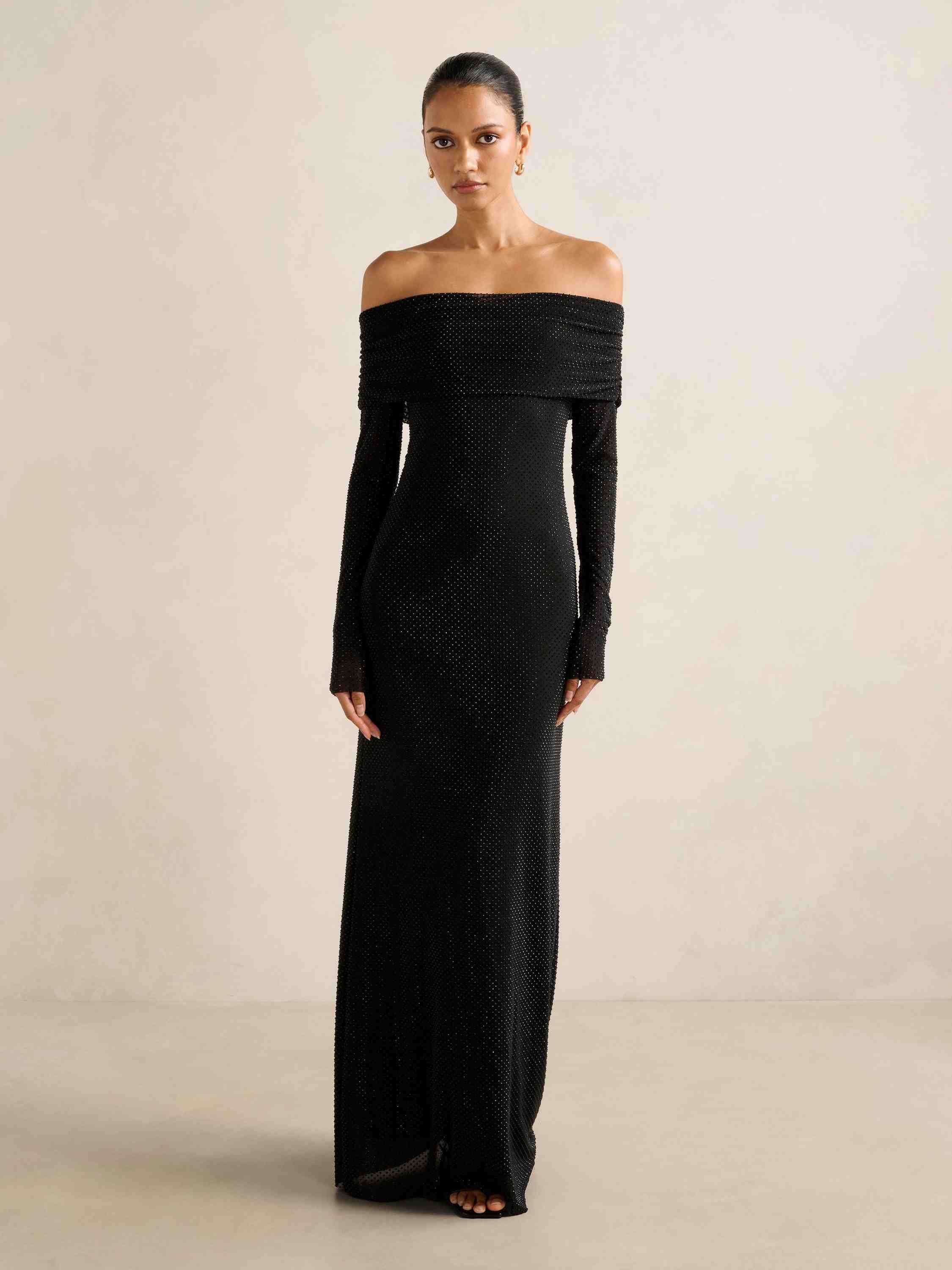 Effie Petite Heatseal Maxi Dress