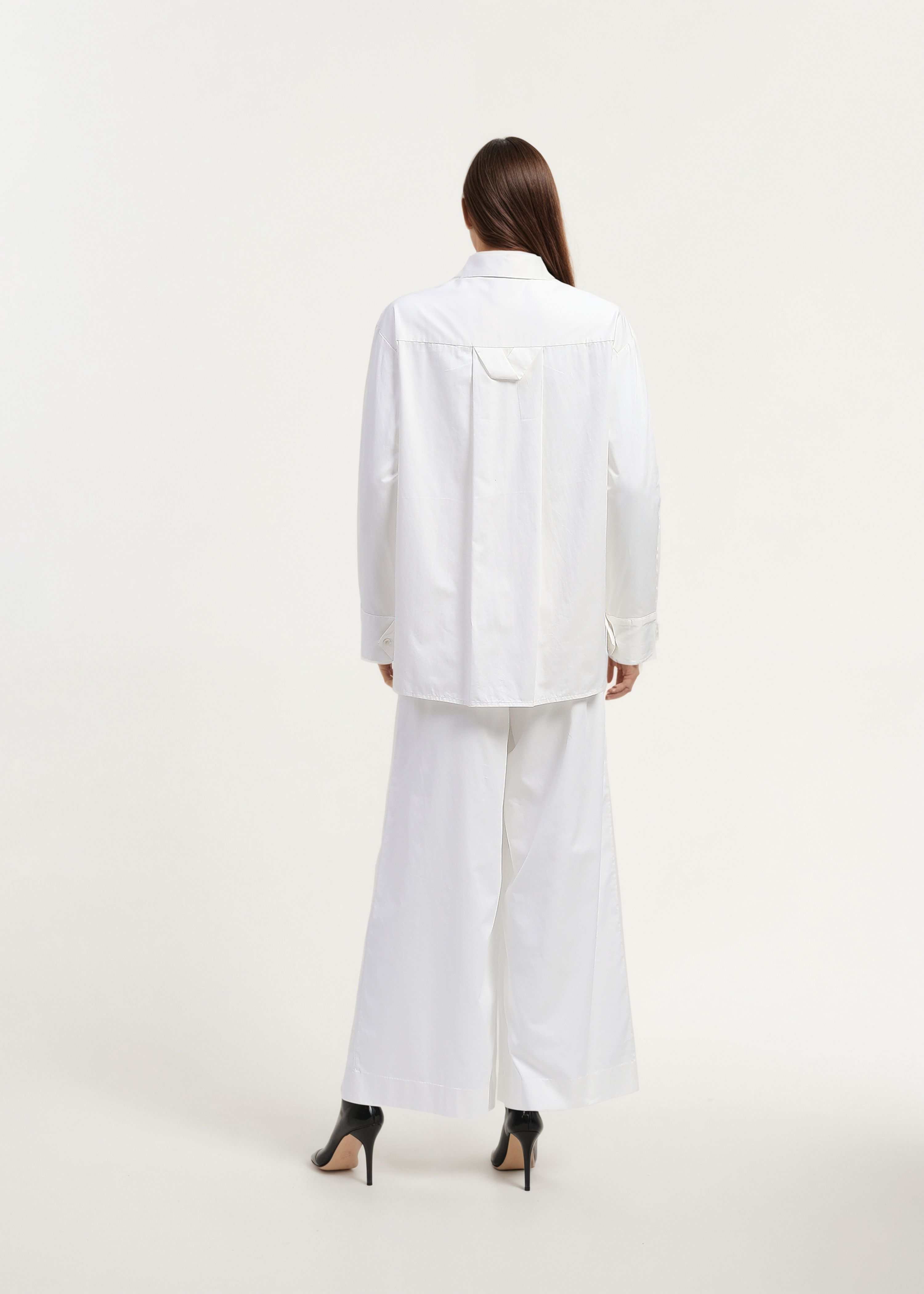AKOK White Cotton Shirt and Trouser Co-ords