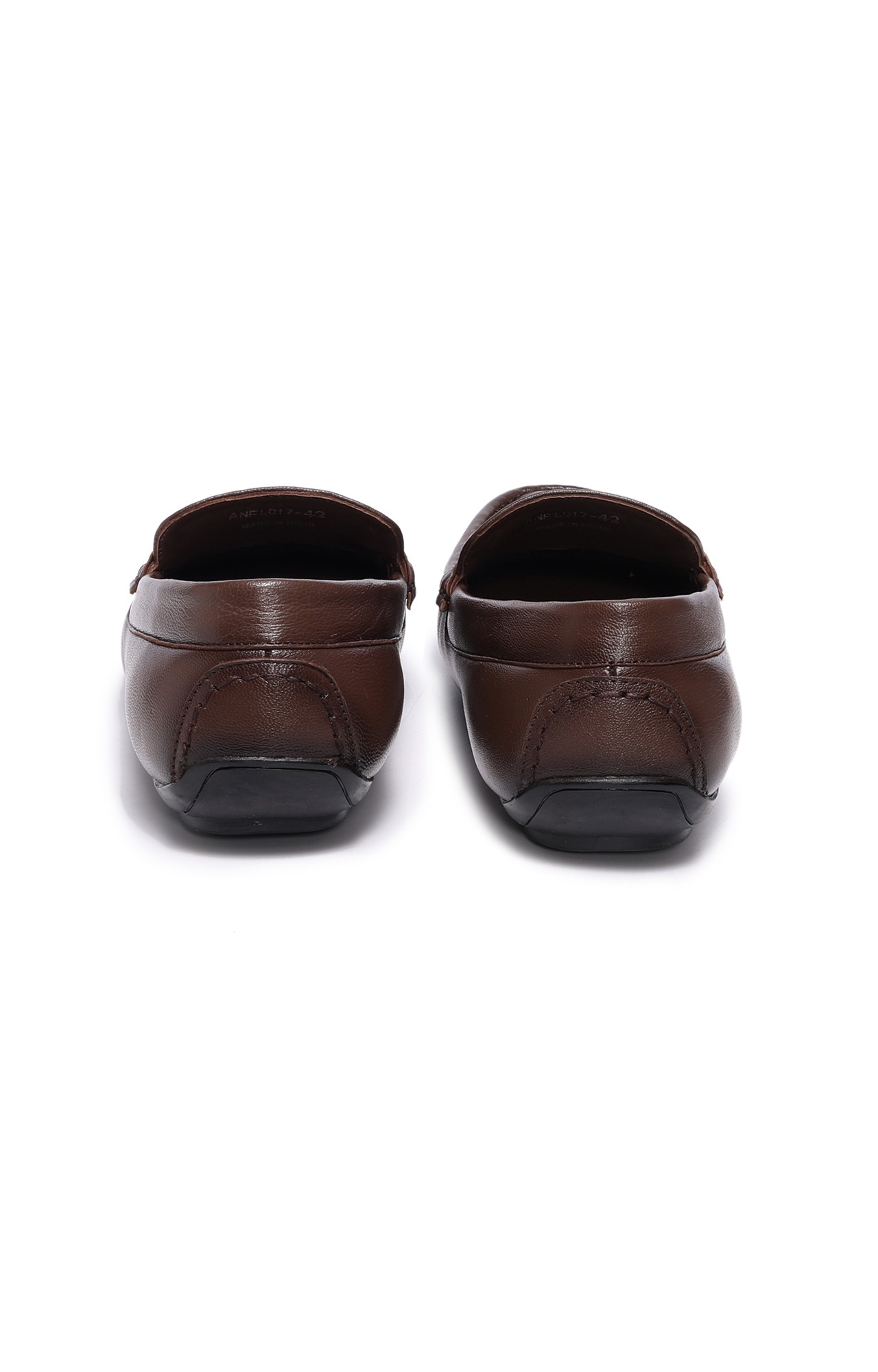 Men Tan Horsebit Slip On Loafers
