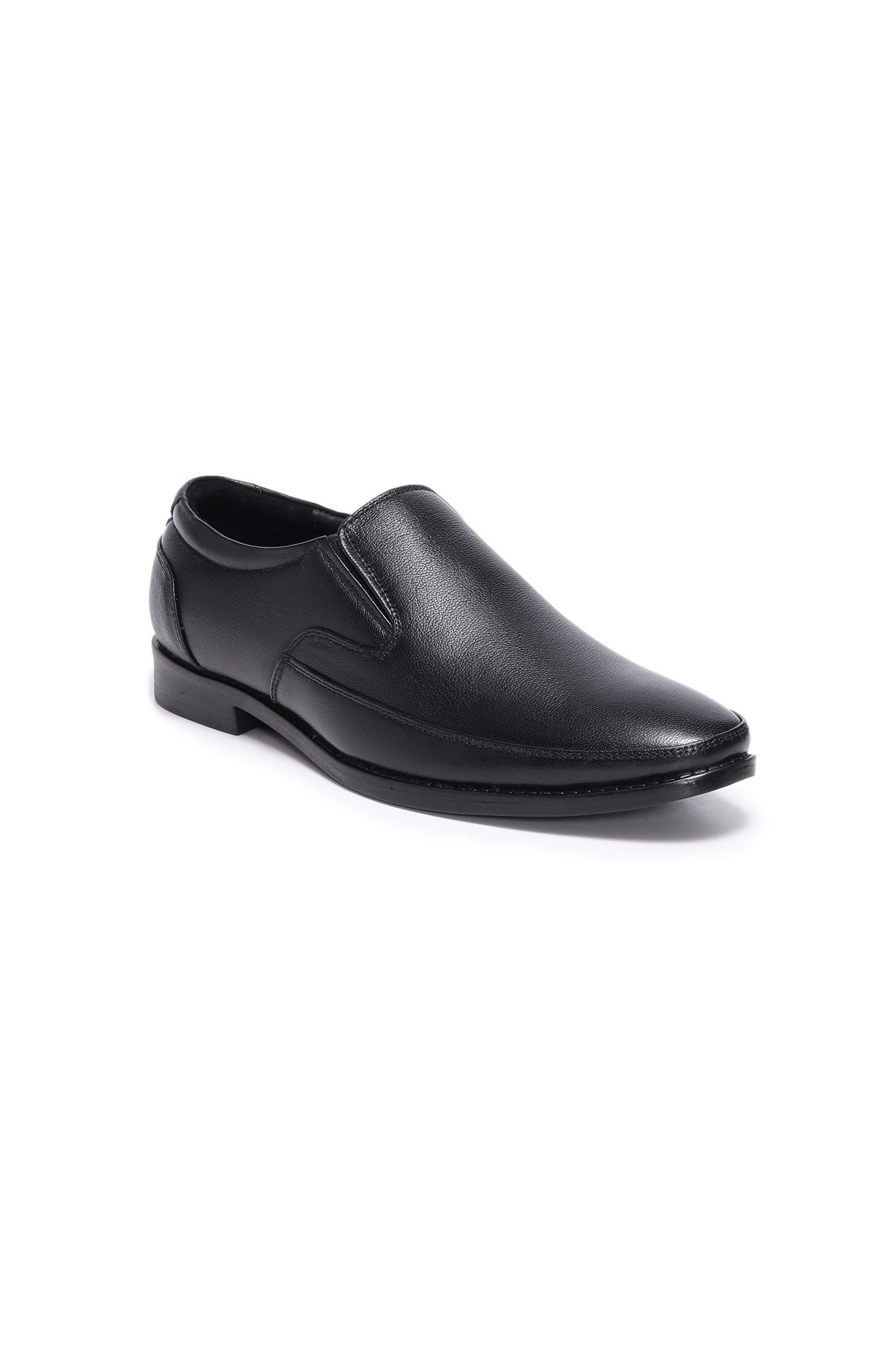 Men Black Ajanta Formal Slip-Ons