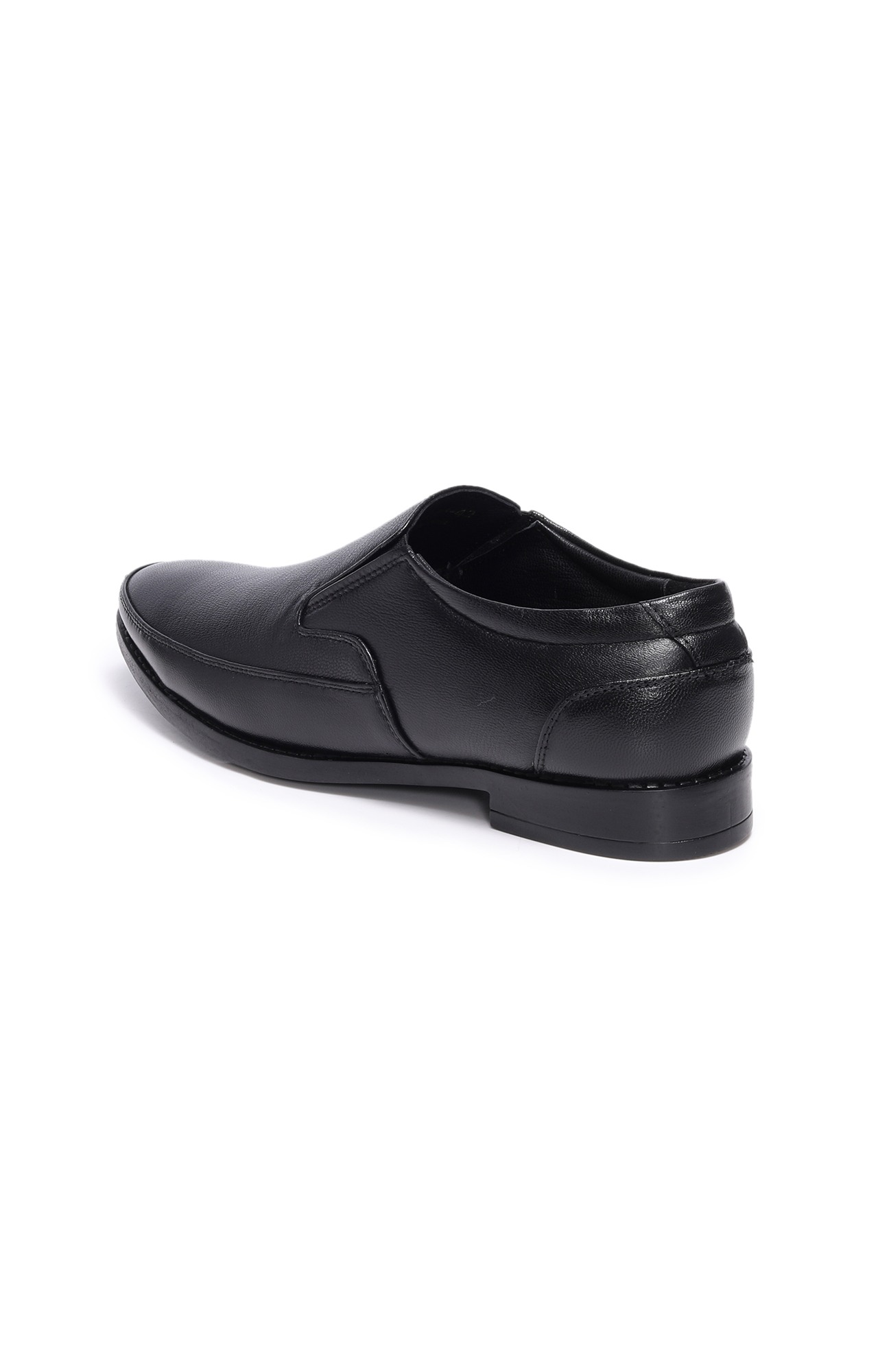 Men Black Ajanta Formal Slip-Ons