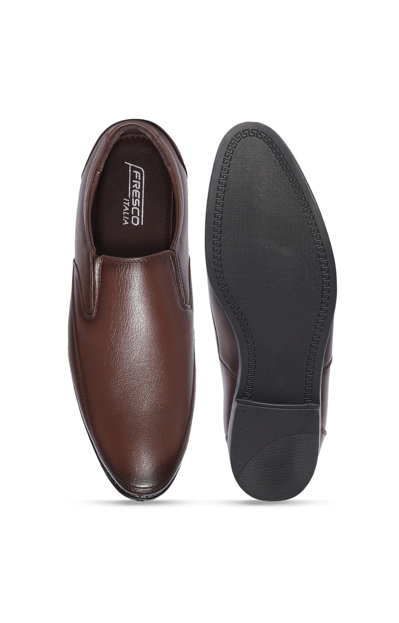 Men Tan Monster Formal Slip-Ons