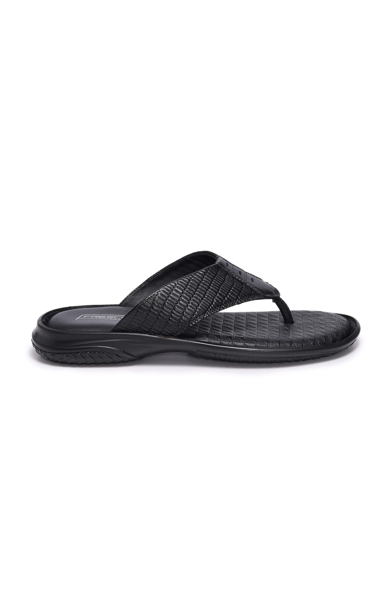 Men Bordo Genuine Leather Thong Flip-Flops