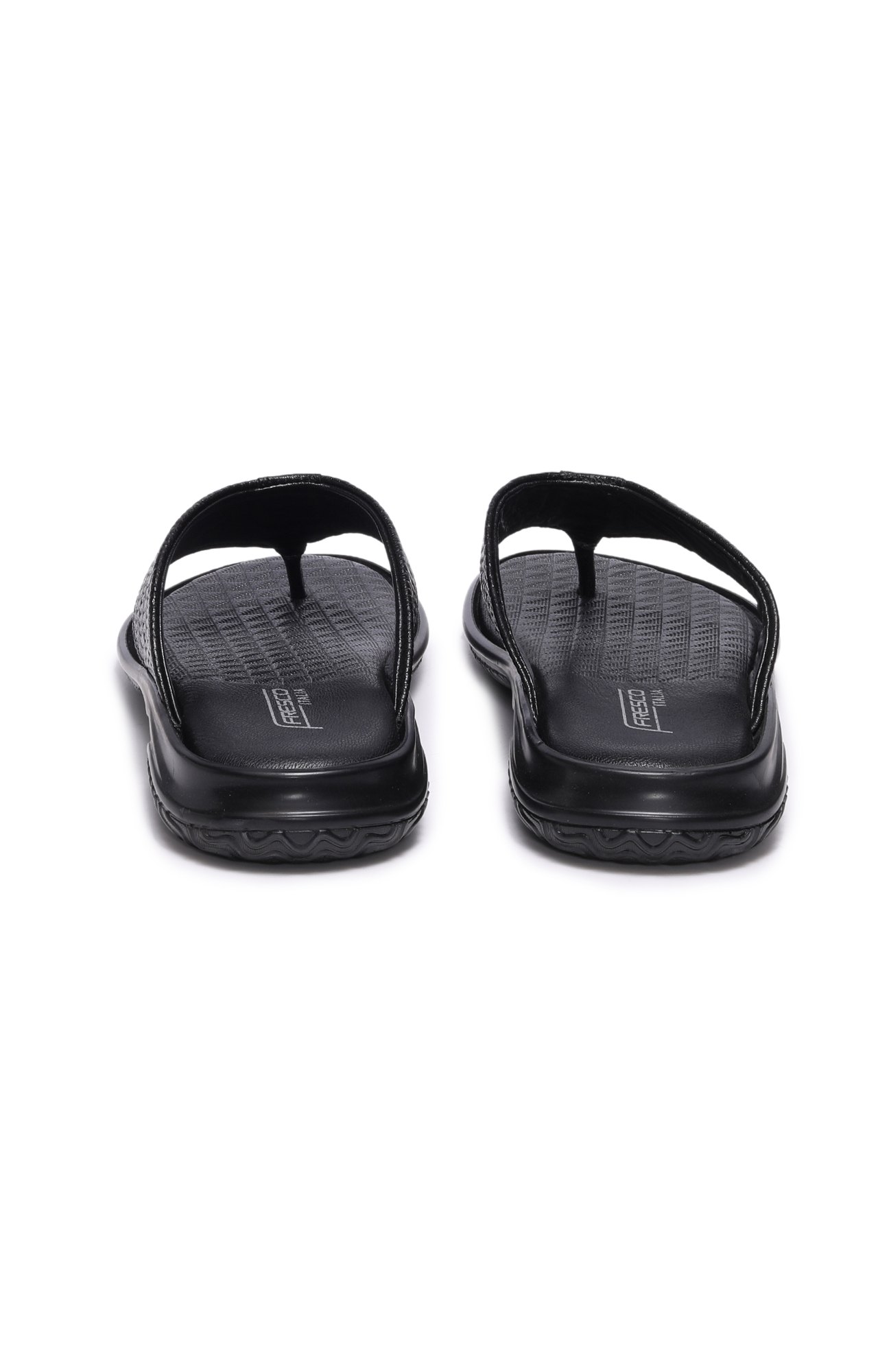 Men Bordo Genuine Leather Thong Flip-Flops
