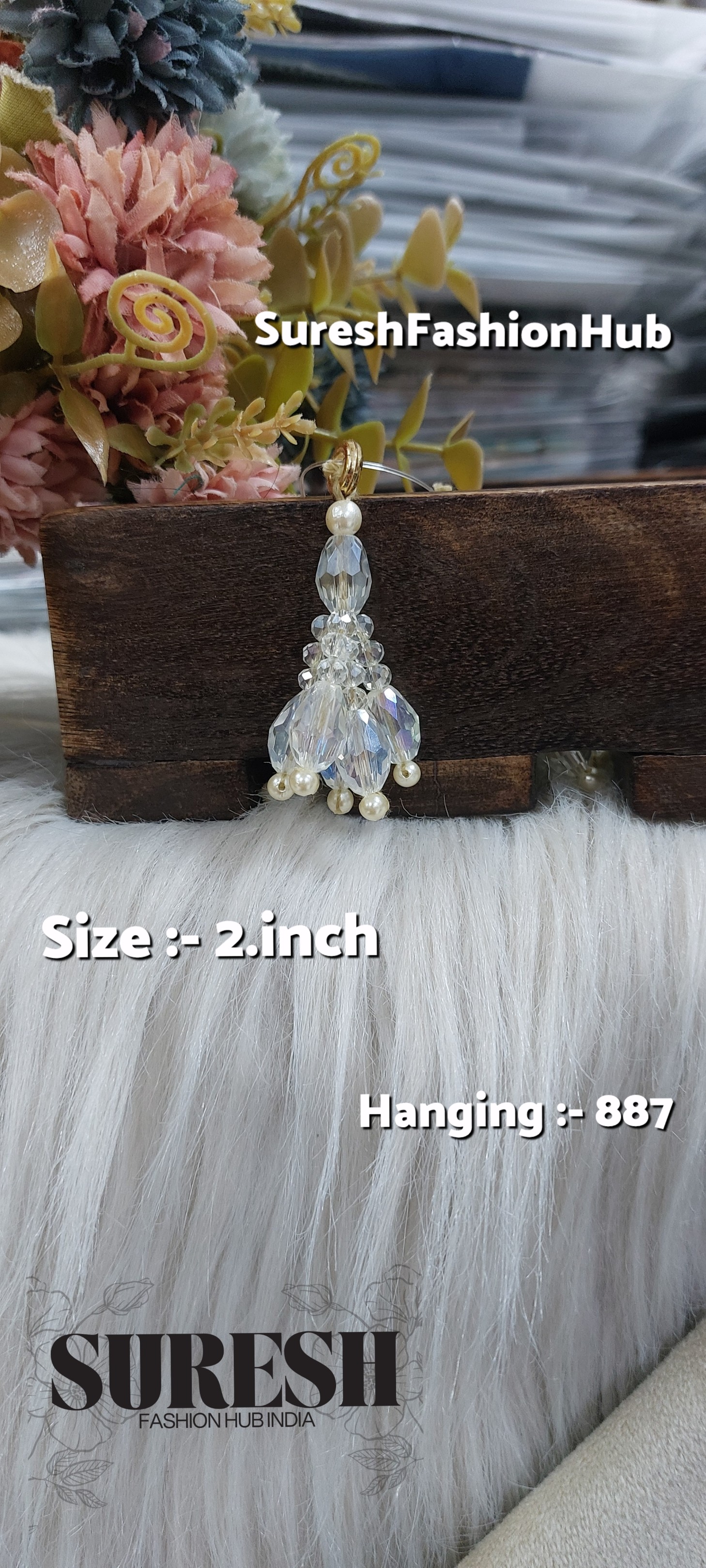 Water Crystal Drop Tassel – H-887