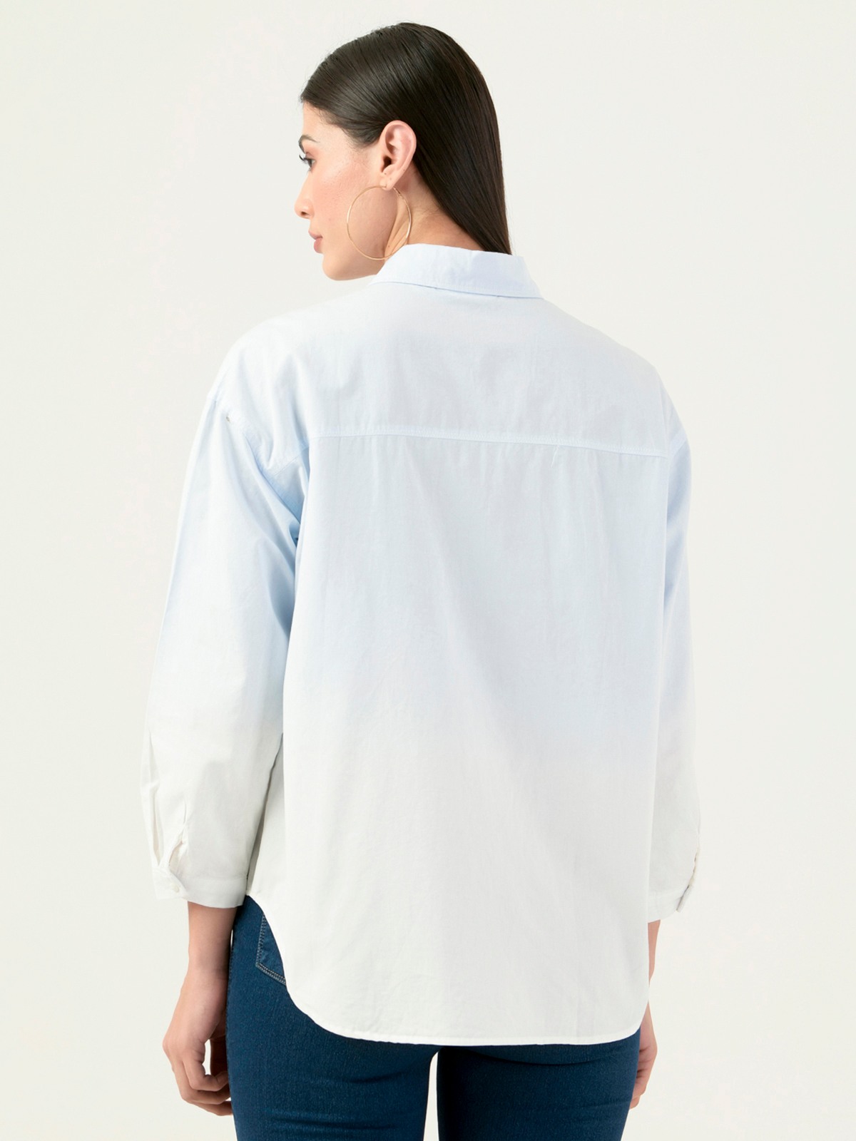 Albion Women Smart Premium Sky Casual Shirt