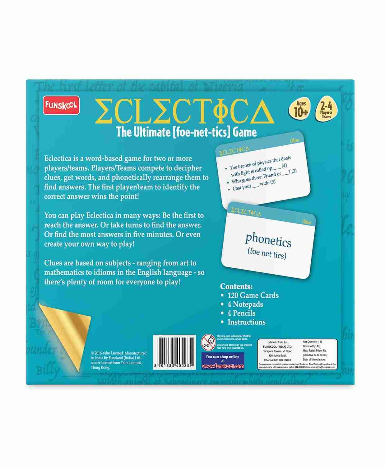 Funskool Games Eclectica (Multi Color) Games for Kids age 10Y+