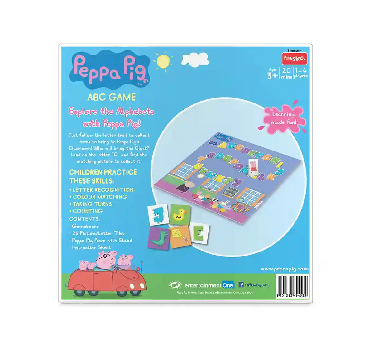 Funskool Peppa Pig A B C Game Games for Kids age 3Y+